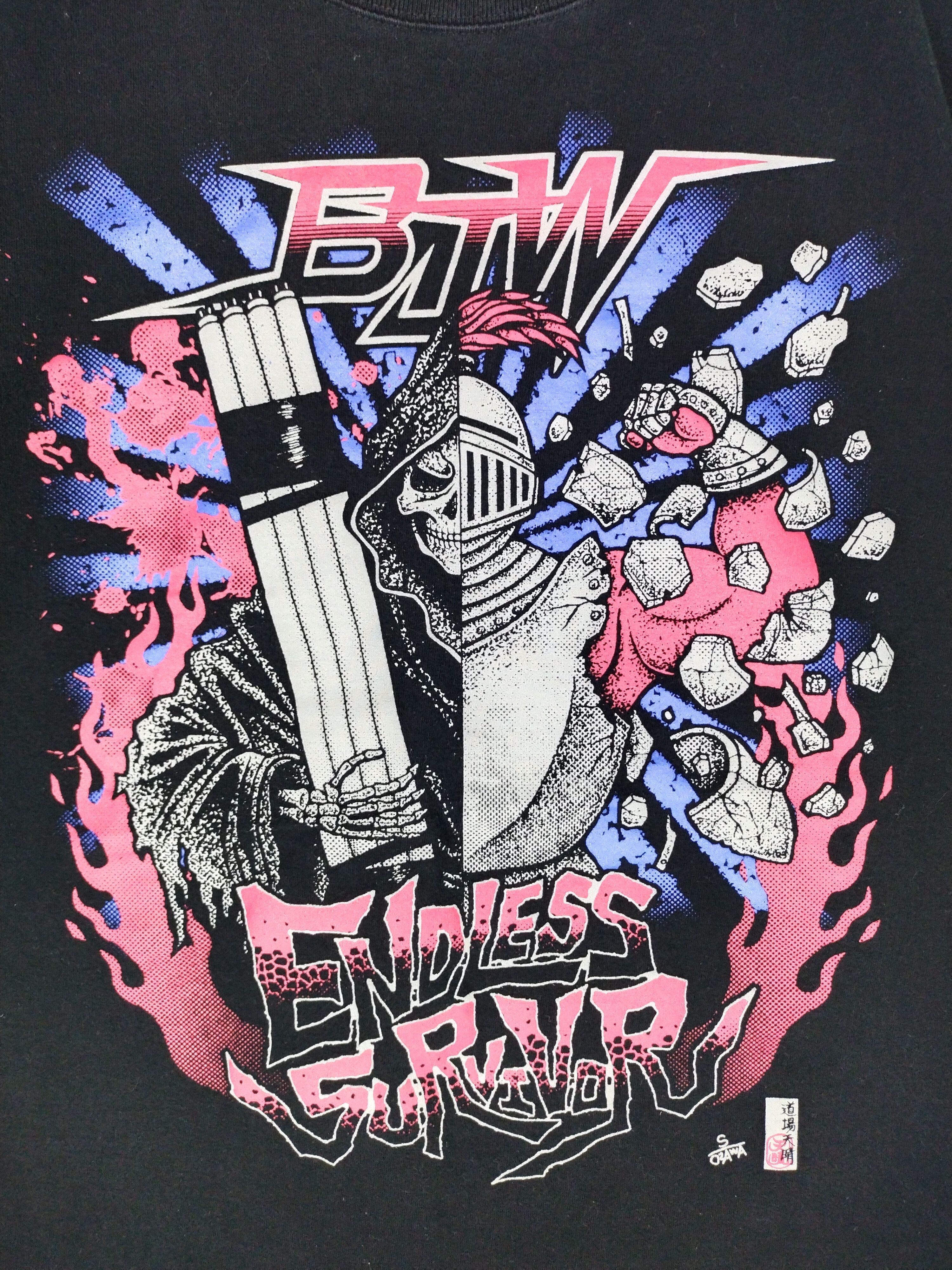 Japanese Brand Vintage Prowrestling Big Japan Death Match Rare Shirt Tee Size US L / EU 52-54 / 3 - 3 Thumbnail