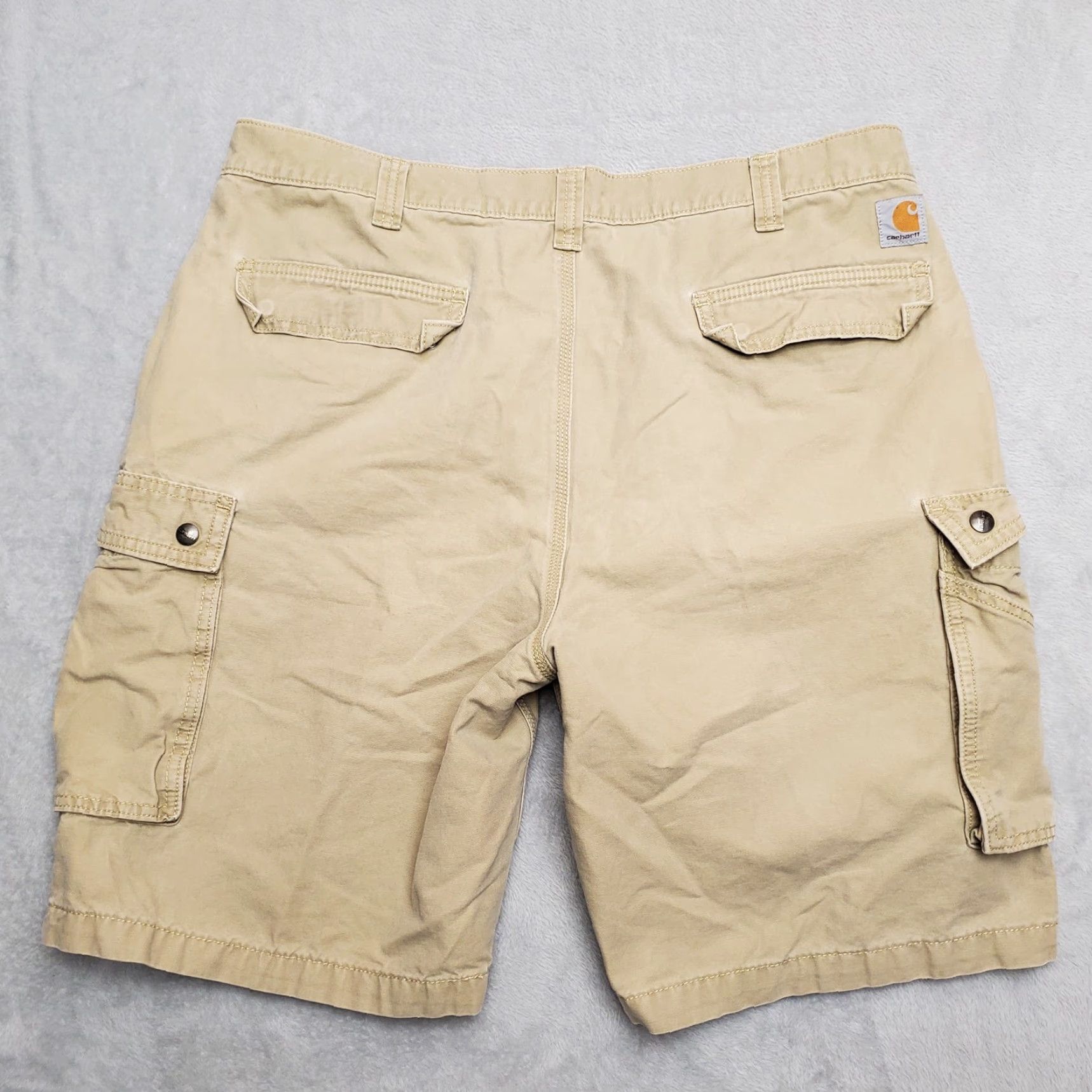 Carhartt VINTAGE Carhartt Shorts Mens 40 Khaki Cargo Relaxed Front Flat Utility Workwear Size US 40 / EU 56 - 4 Thumbnail