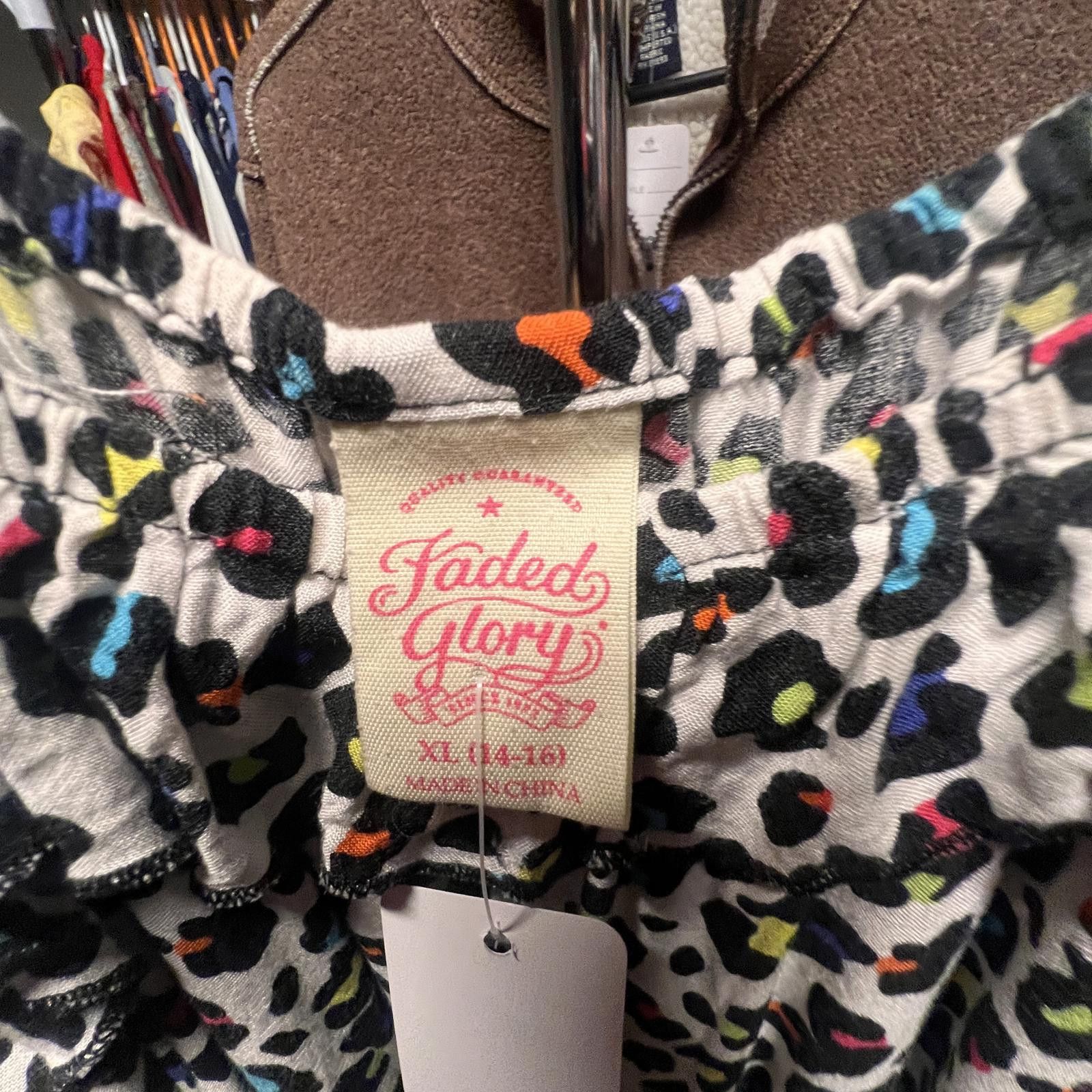Faded Glory Faded Glory Women's Colorful Leopard Print Sleeveless Romper Size ONE SIZE - 3 Thumbnail