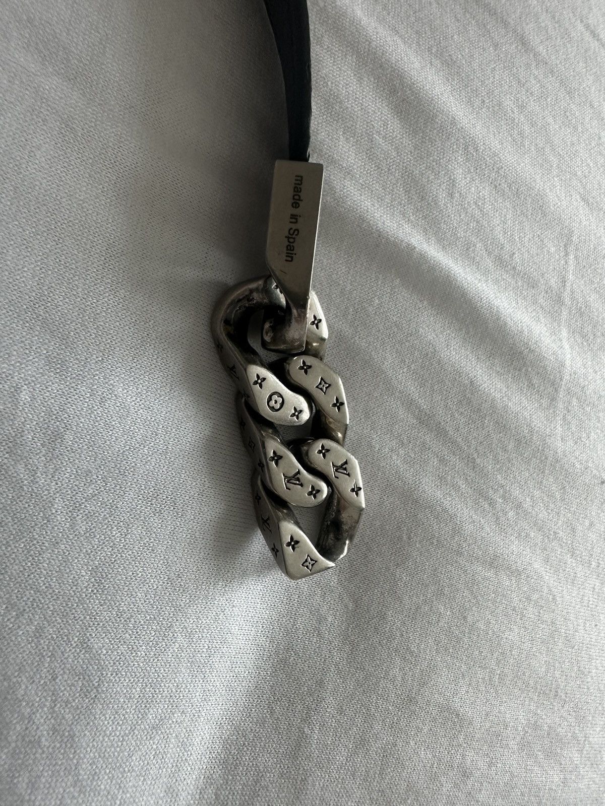 Louis Vuitton Louis Vuitton Men Bracelet Monogram Leather & Metal Spain Size ONE SIZE - 4 Thumbnail