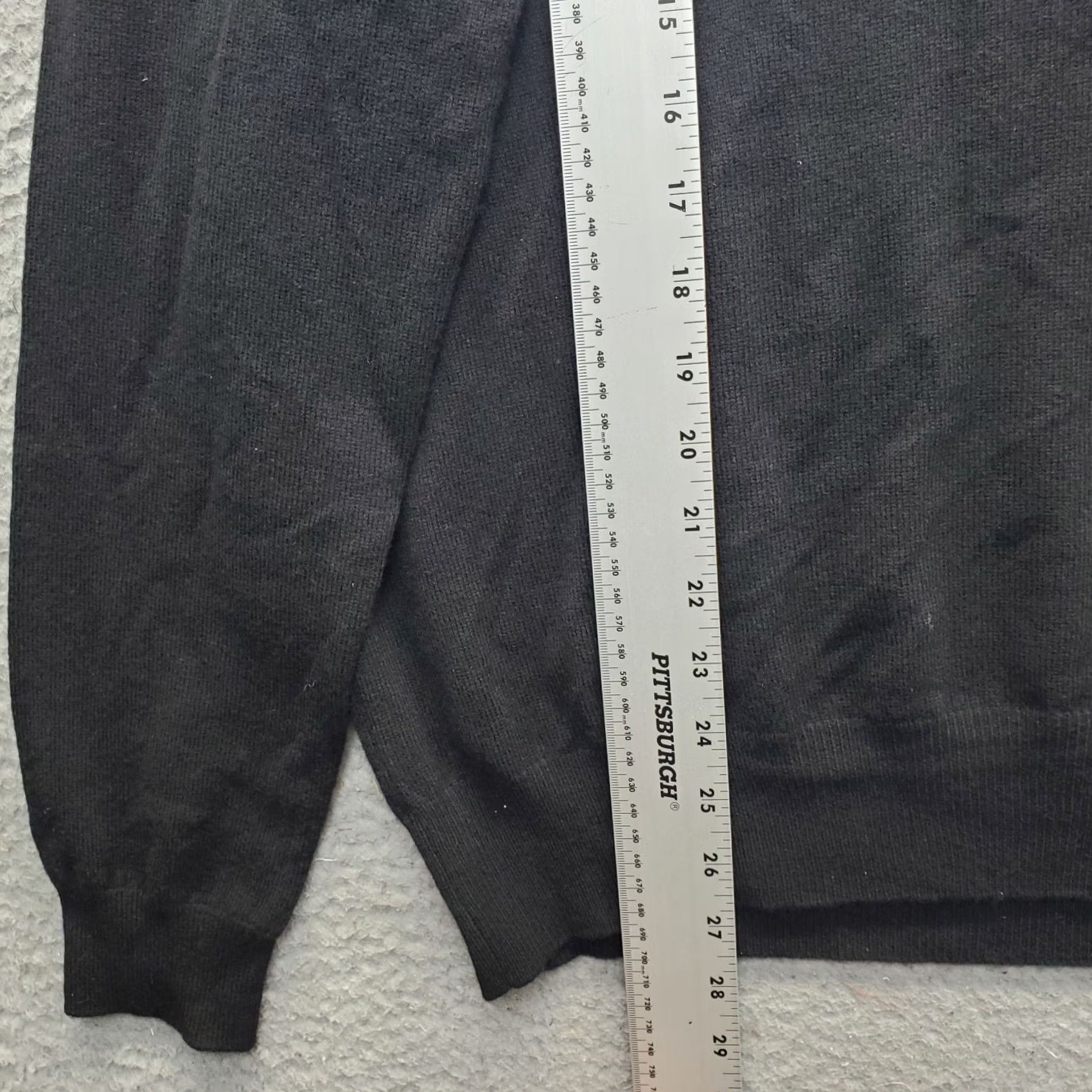 Polo Ralph Lauren Polo Ralph Lauren Sweater Mens L Black Tight Knit Long Sleeve Purple Pony Logo Size US L / EU 52-54 / 3 - 3 Thumbnail
