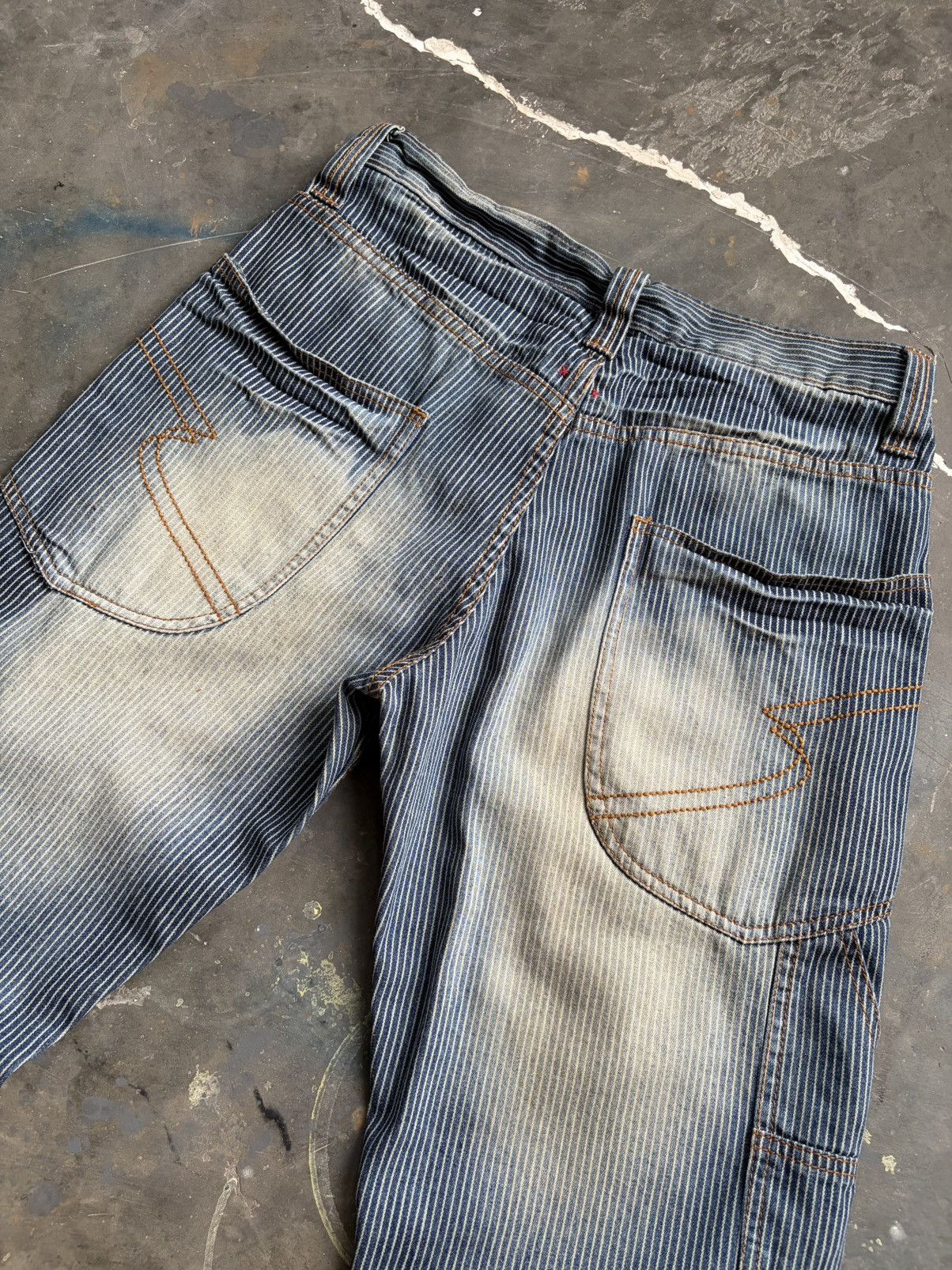semanticdesign 2000s semantic design jeans stripe clawmark lgb kmrii Size US 30 / EU 46 - 5 Thumbnail