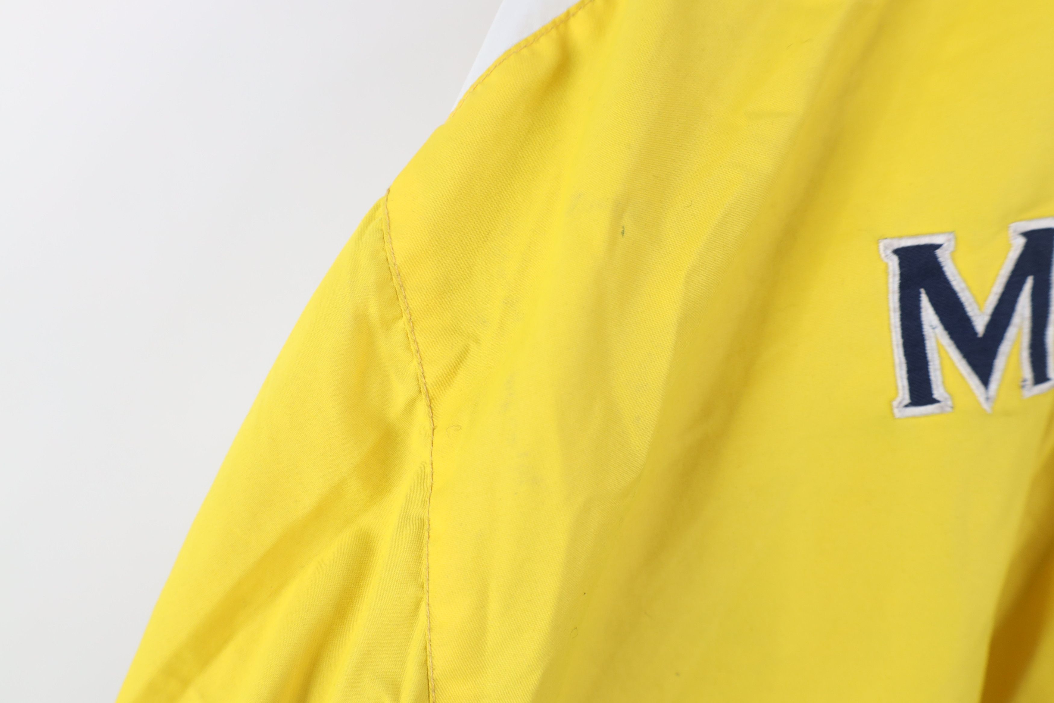 Vintage Vintage 90s Lined University of Michigan Full Zip Jacket Size US XXL / EU 58 / 5 - 15 Thumbnail