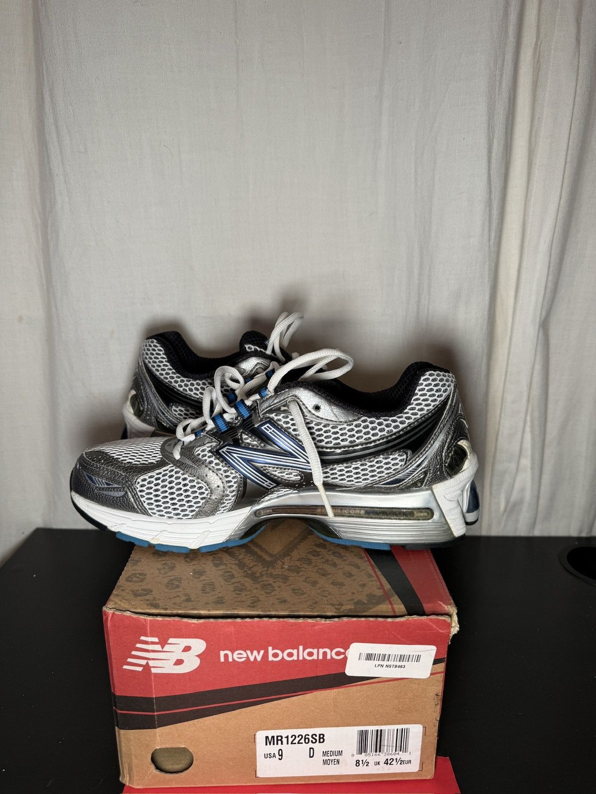 New Balance New Balance MR1226SB Sneakers – Silver/Blue (Men’s Size 9) Size US 9 / EU 42 - 6 Thumbnail