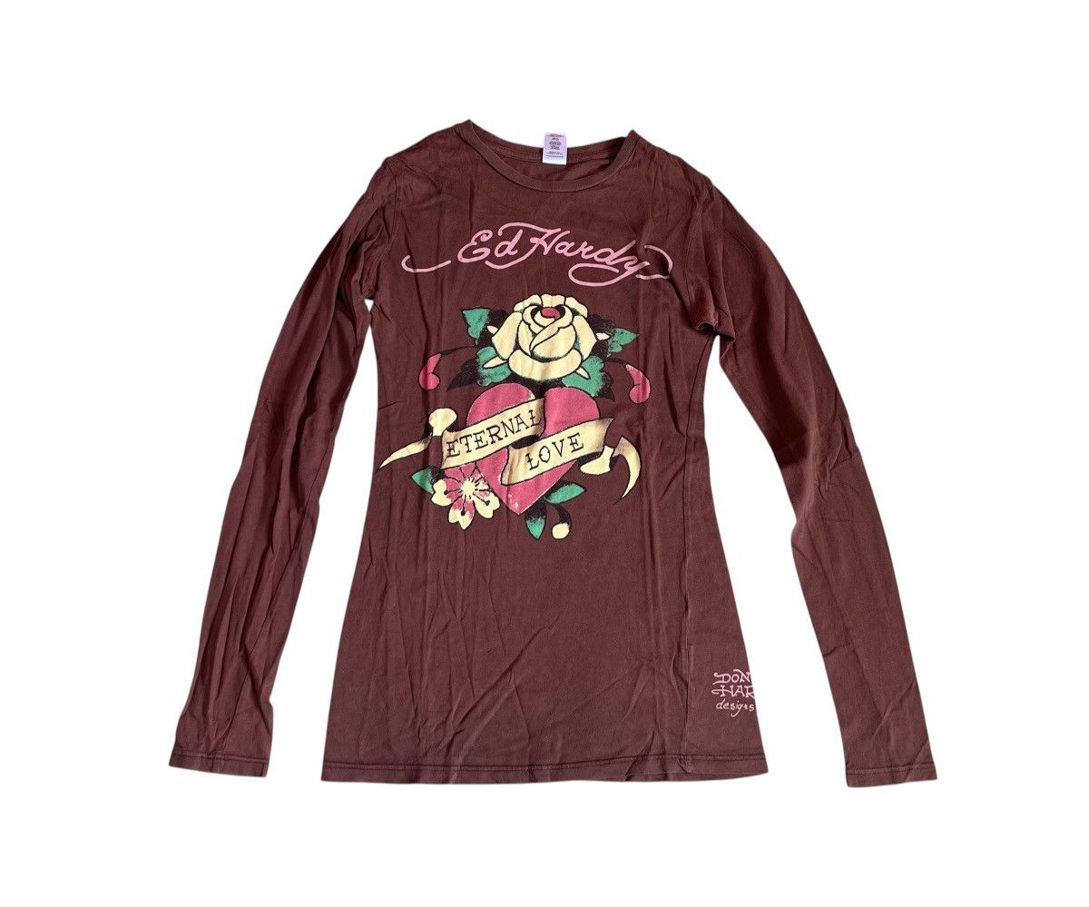 Ed Hardy Vintage ed hardy logo eternal love longsleeve Size US S / EU 44-46 / 1 - 1 Thumbnail