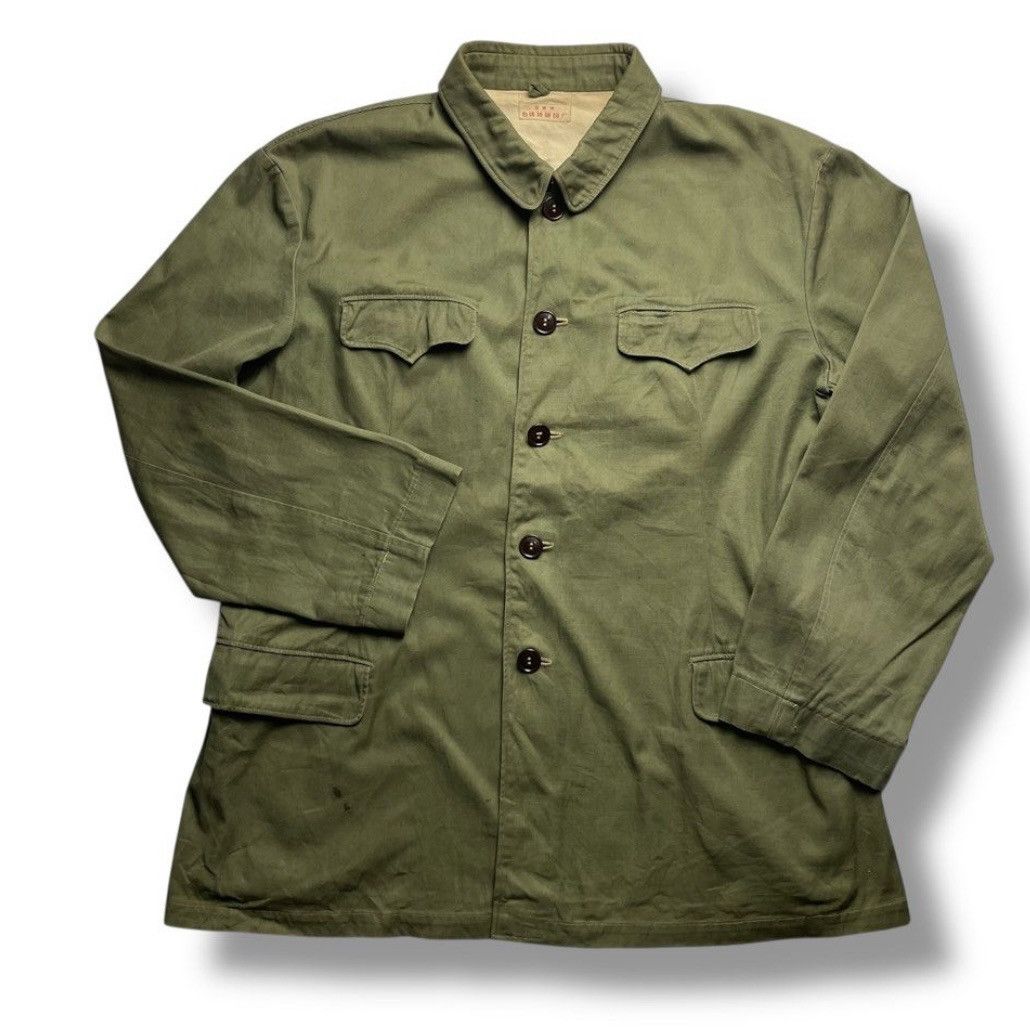 Japanese Brand × Vintage VINTAGE BUTTON UP ARMY JACKET Size US L / EU 52-54 / 3 - 1 Thumbnail