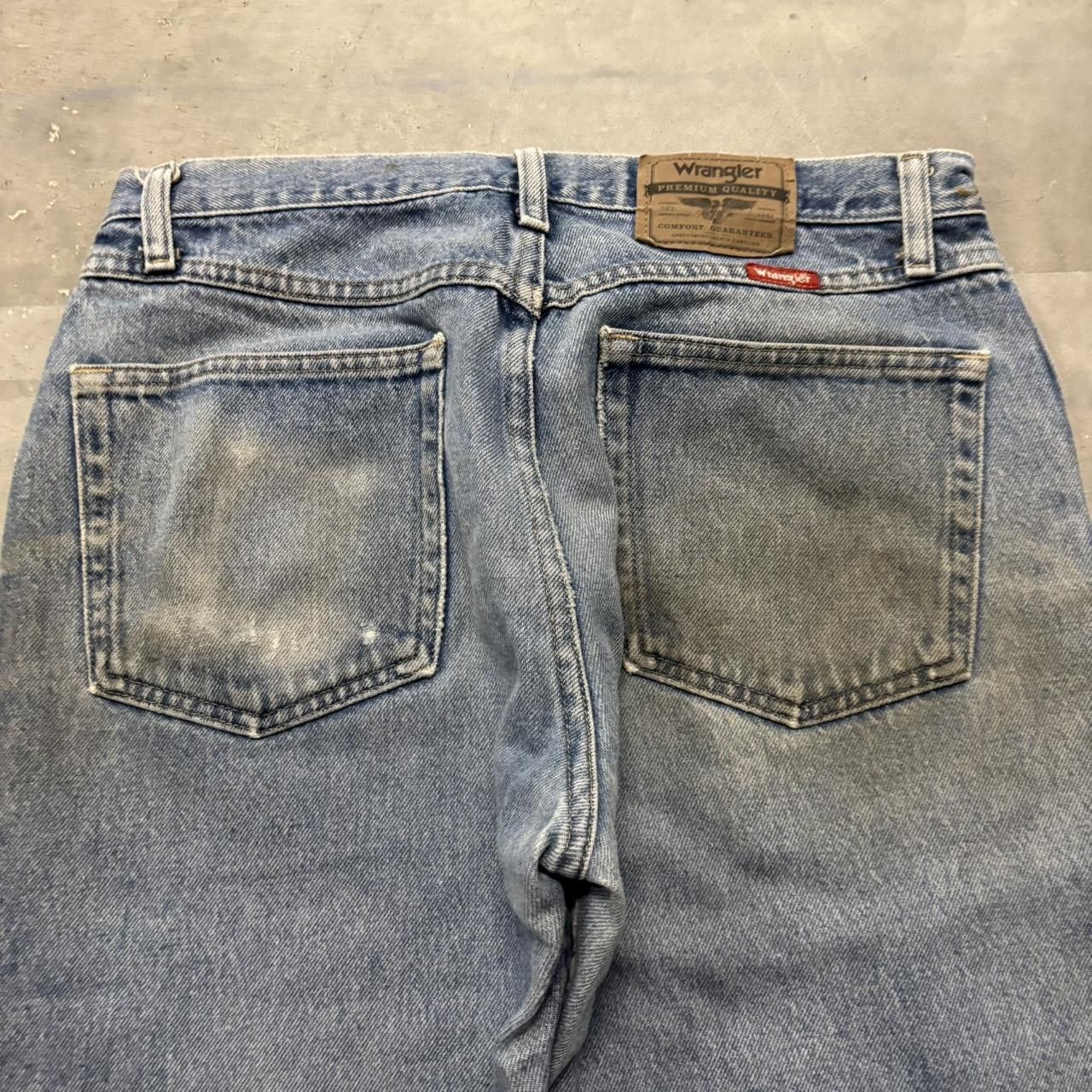 Japanese Brand × Vintage Crazy Vintage Y2K/2000s Grunge Medium Wash Workwear Denim Jeans! Size US 31 - 7 Thumbnail