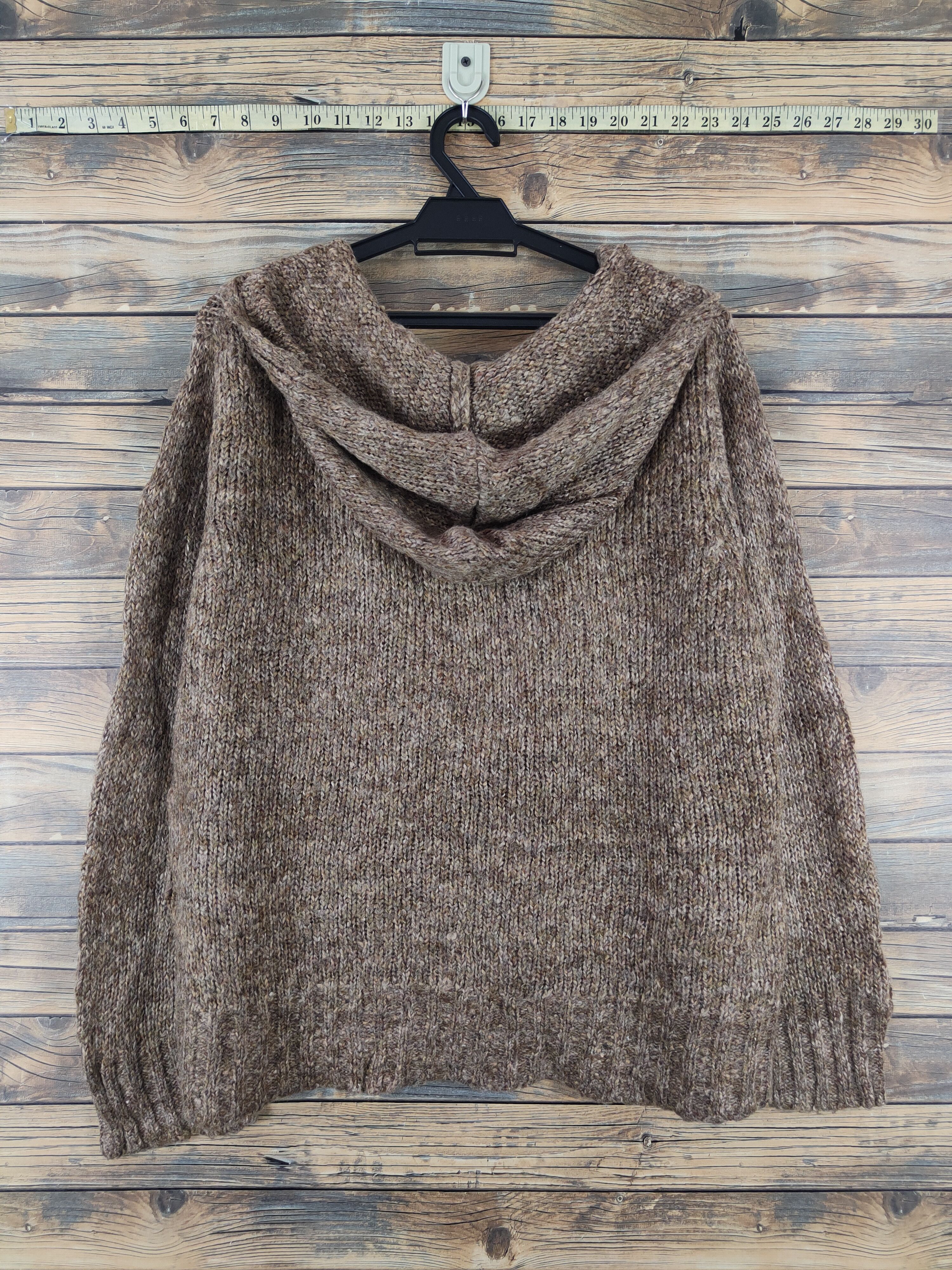 Faded Glory Faded Glory Brown Knitwear Hoodie Sweatshirts #W1477 Size XL / US 12-14 / IT 48-50 - 7 Thumbnail