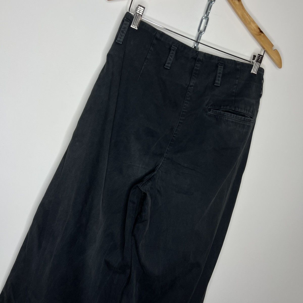 Designer × SOFIE D'HOORE × Vintage Vintage Black Baggy Trousers Size 26" / US 2 / IT 38 - 7 Thumbnail