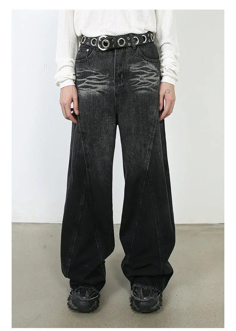 Japanese Brand × Jean Black Baggy Faded Denim Jeans Size US 30 / EU 46 - 5 Thumbnail