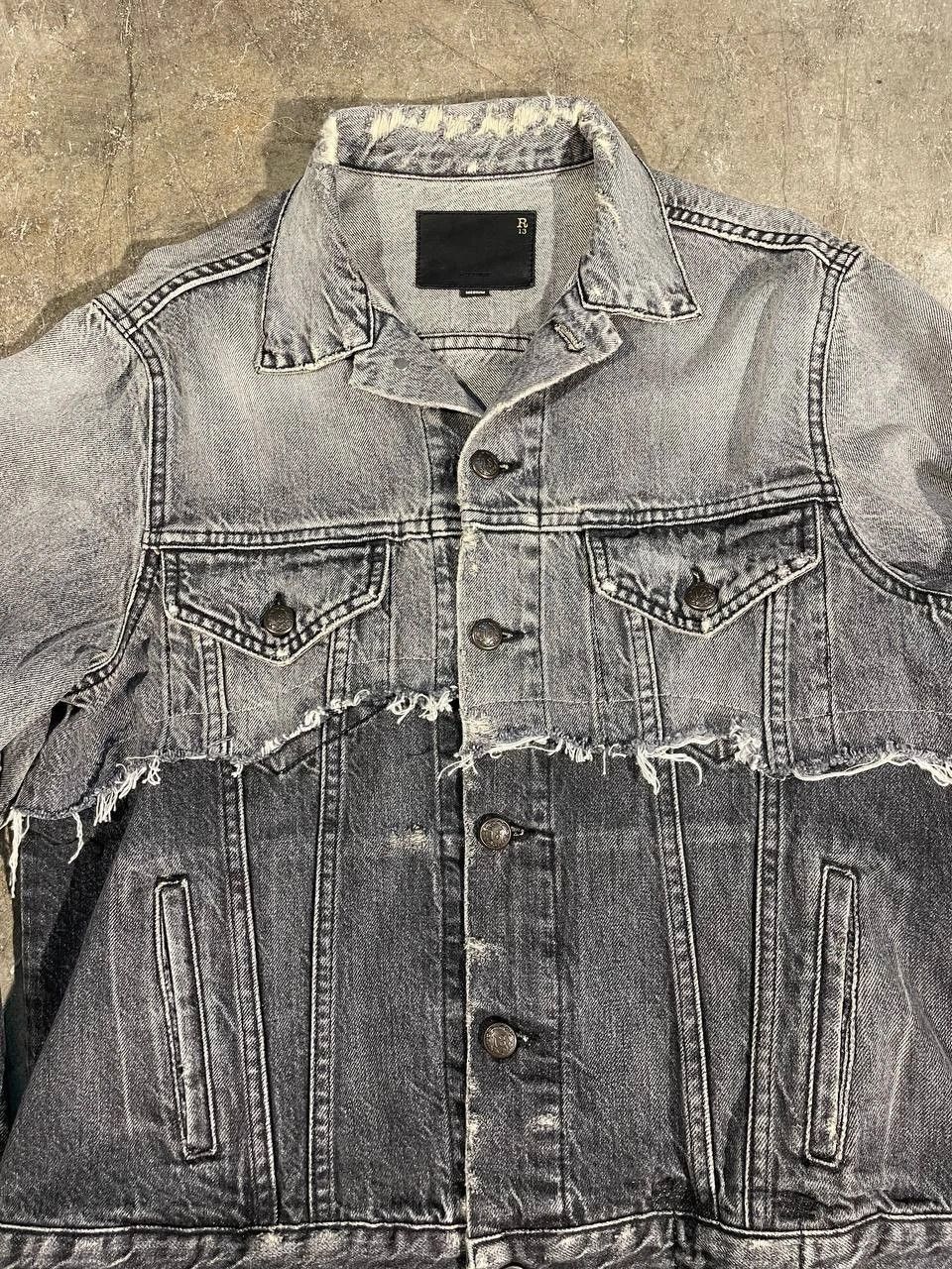 R13 R13 Double Shredded denim jacket Size US M / EU 48-50 / 2 - 3 Thumbnail