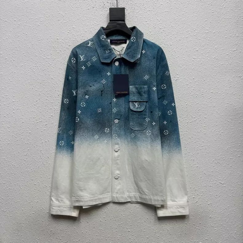 Louis Vuitton Louis Vuitton Blue starry sky gradient full print denim jac Size US L / EU 52-54 / 3 - 1 Thumbnail