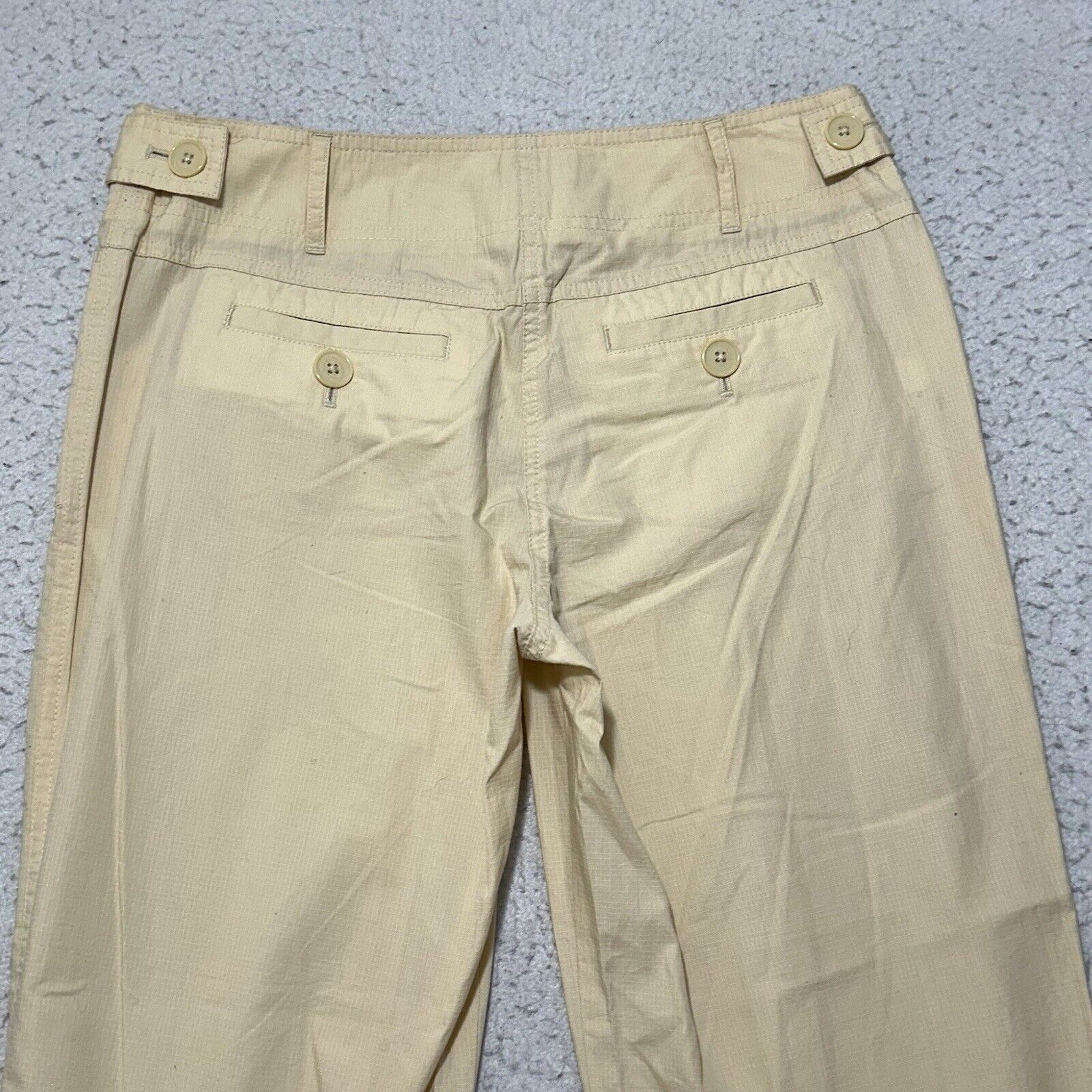 Ann Taylor LOFT Women's 6 (30x25) Capri Flat Front Pants Cream Size 28" / US 6 / IT 42 - 7 Thumbnail