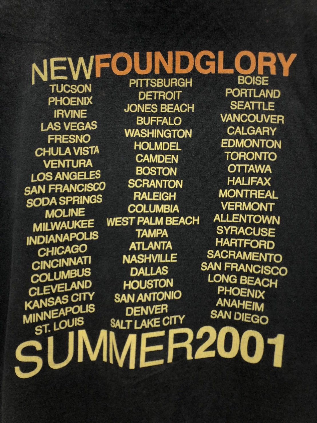 Vintage Vintage 2001's New Found Glory Summer Tour shirt BN Size US L / EU 52-54 / 3 - 6 Thumbnail