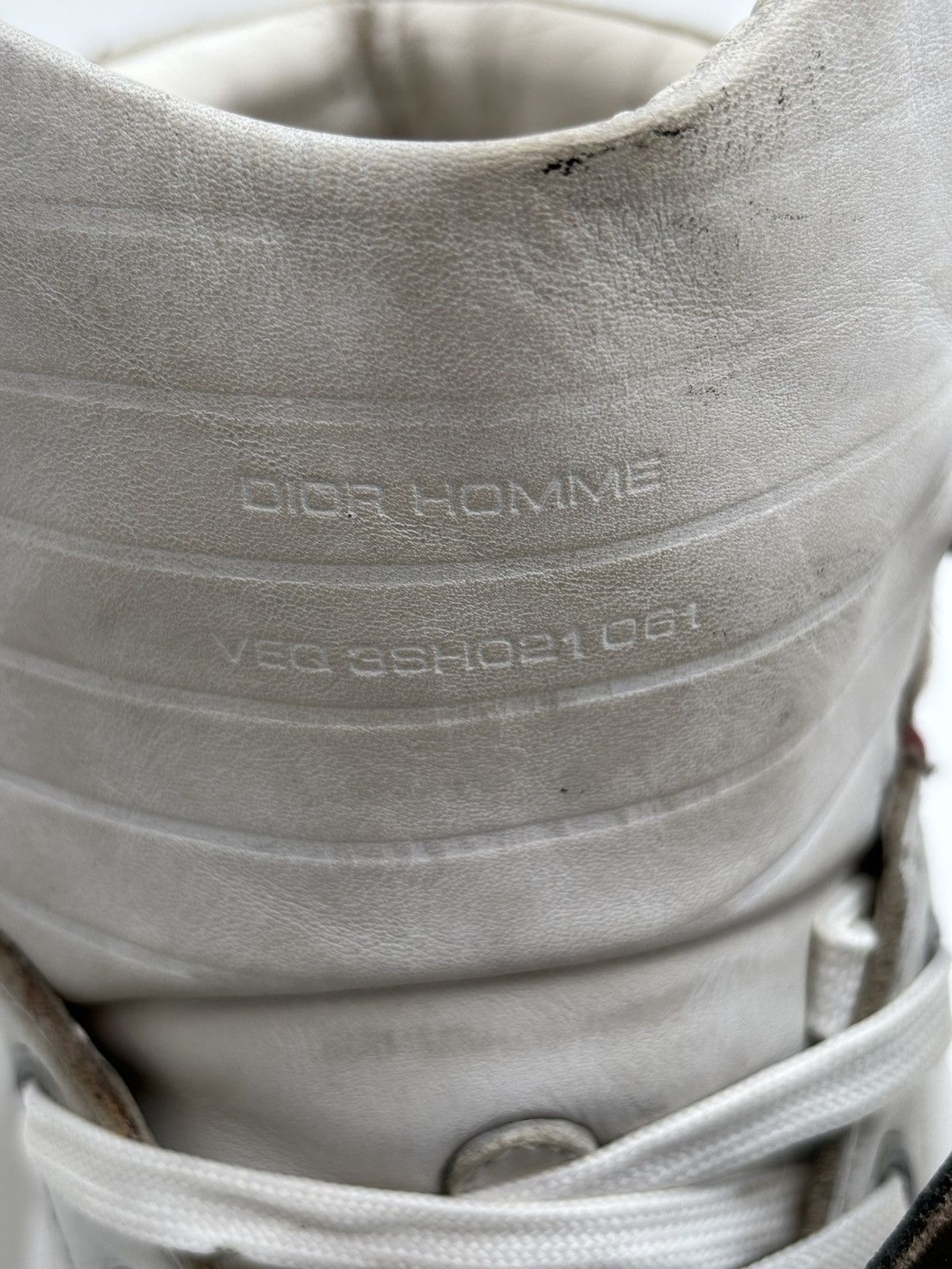 Dior × Hedi Slimane DIOR HOMME Leather High Top Sneakers Size US 7.5 / EU 40-41 - 11 Thumbnail