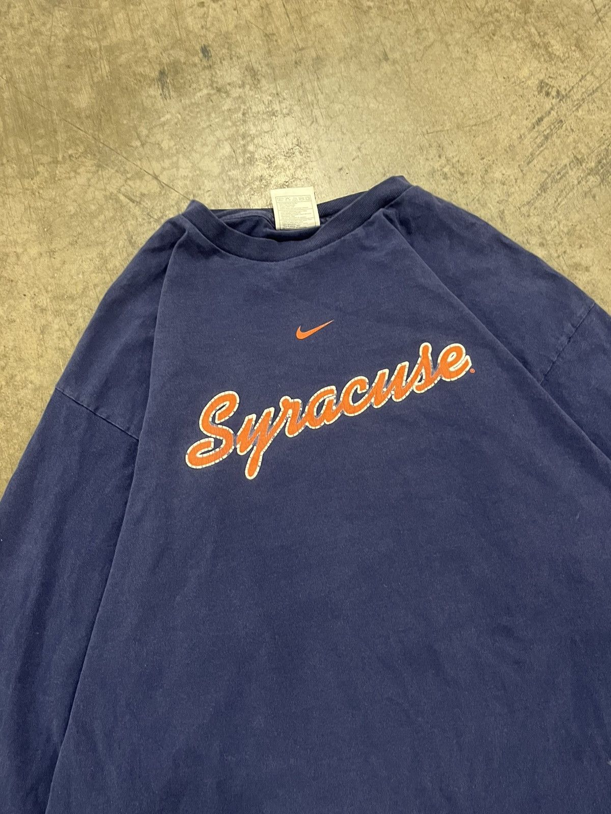 Nike × Vintage Nice center swoosh Syracuse university longsleeve streetwear Size US XL / EU 56 / 4 - 5 Thumbnail