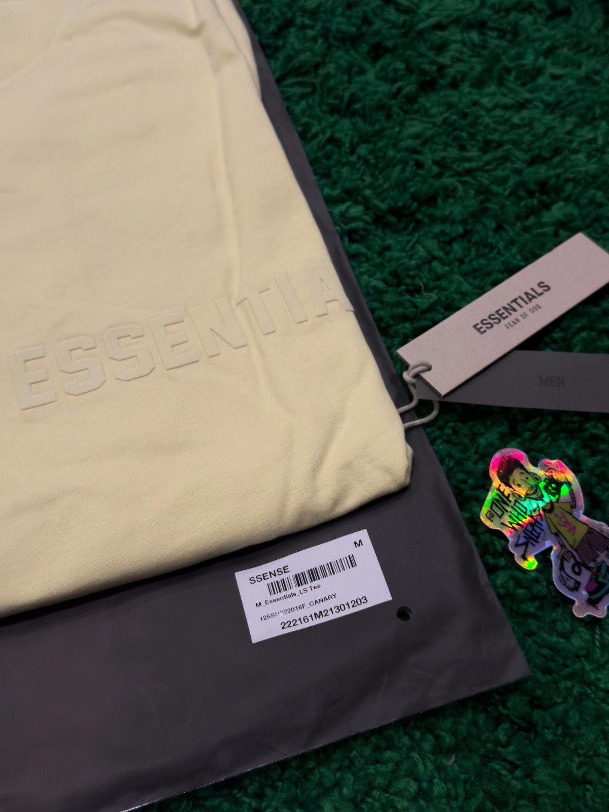 Fear of God Fear of God Essentials L/S Tee Canary Size Medium Size US M / EU 48-50 / 2 - 7 Thumbnail