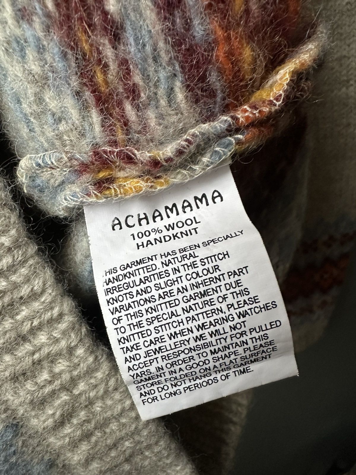Vintage Pachamama Handknit Wool Nepal Sweater Size S Size S / US 4 / IT 40 - 6 Thumbnail