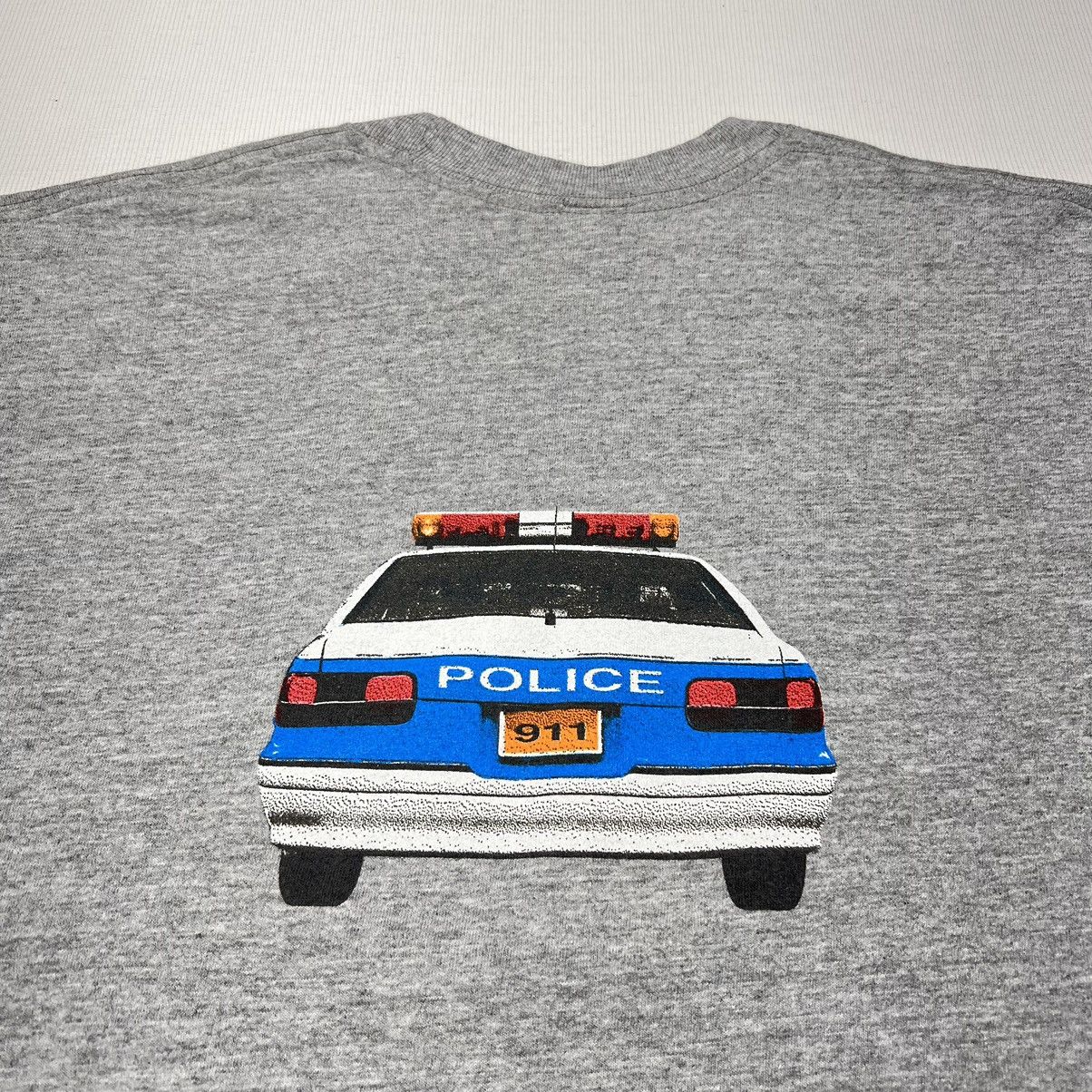 Anvil × Vintage VTG Police Car Tee Shirt Anvil Single Stitch Double Sided Size US L / EU 52-54 / 3 - 10 Thumbnail