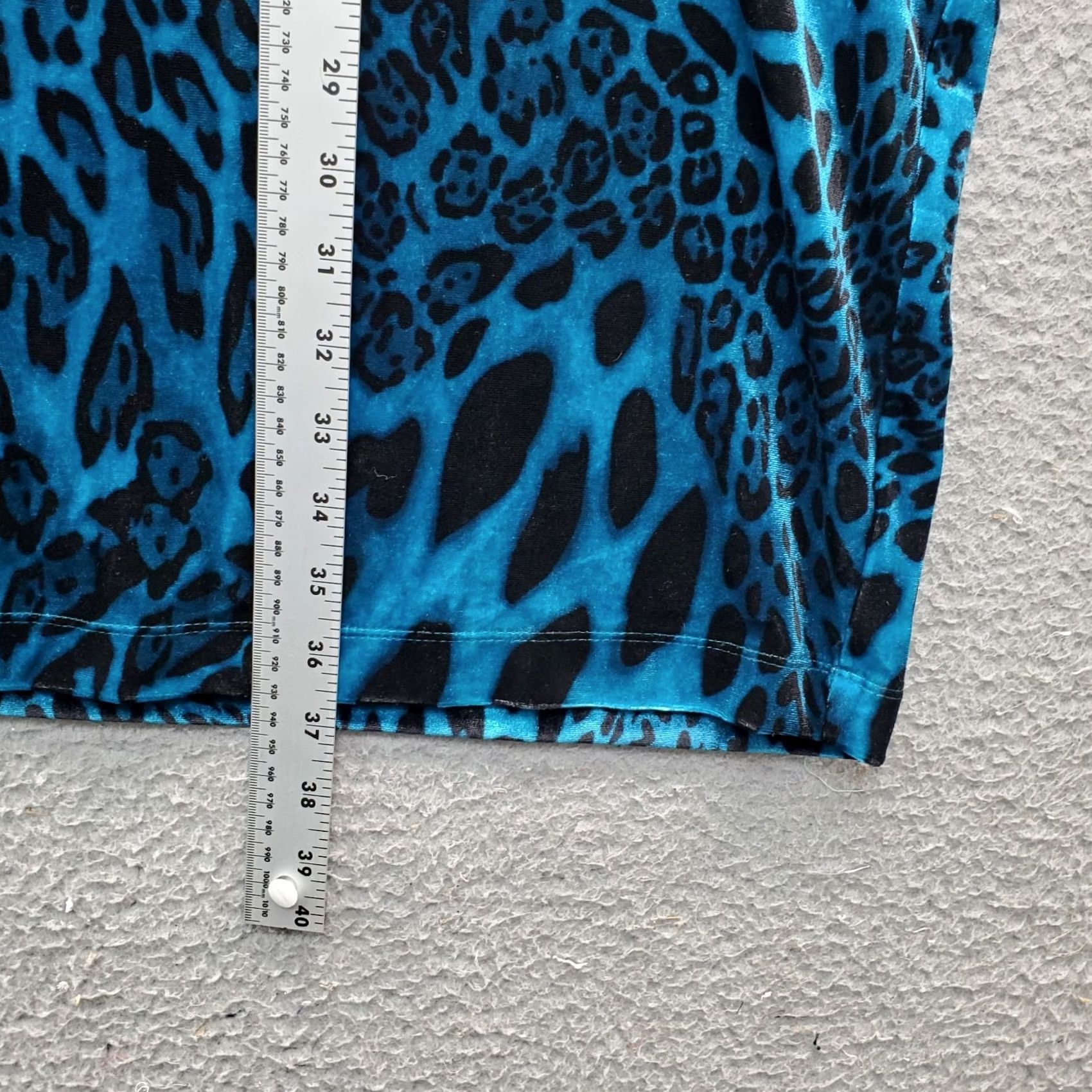 Vintage Natori Dress Womens L Multi Animal Print Velour Stretch Dolman Sleeve Pullover Size L / US 10 / IT 46 - 6 Thumbnail