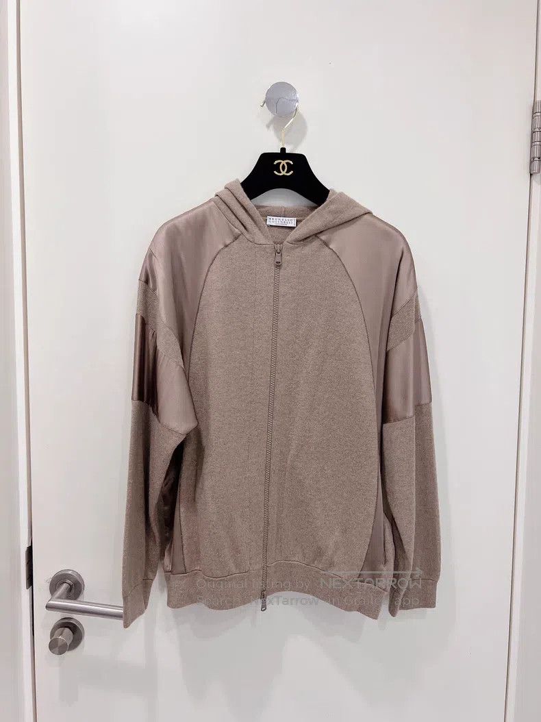 Brunello Cucinelli Brunello Cucinelli Caramel Silk and Cashmere Blended Open Size XS / US 0-2 / IT 36-38 - 1 Thumbnail