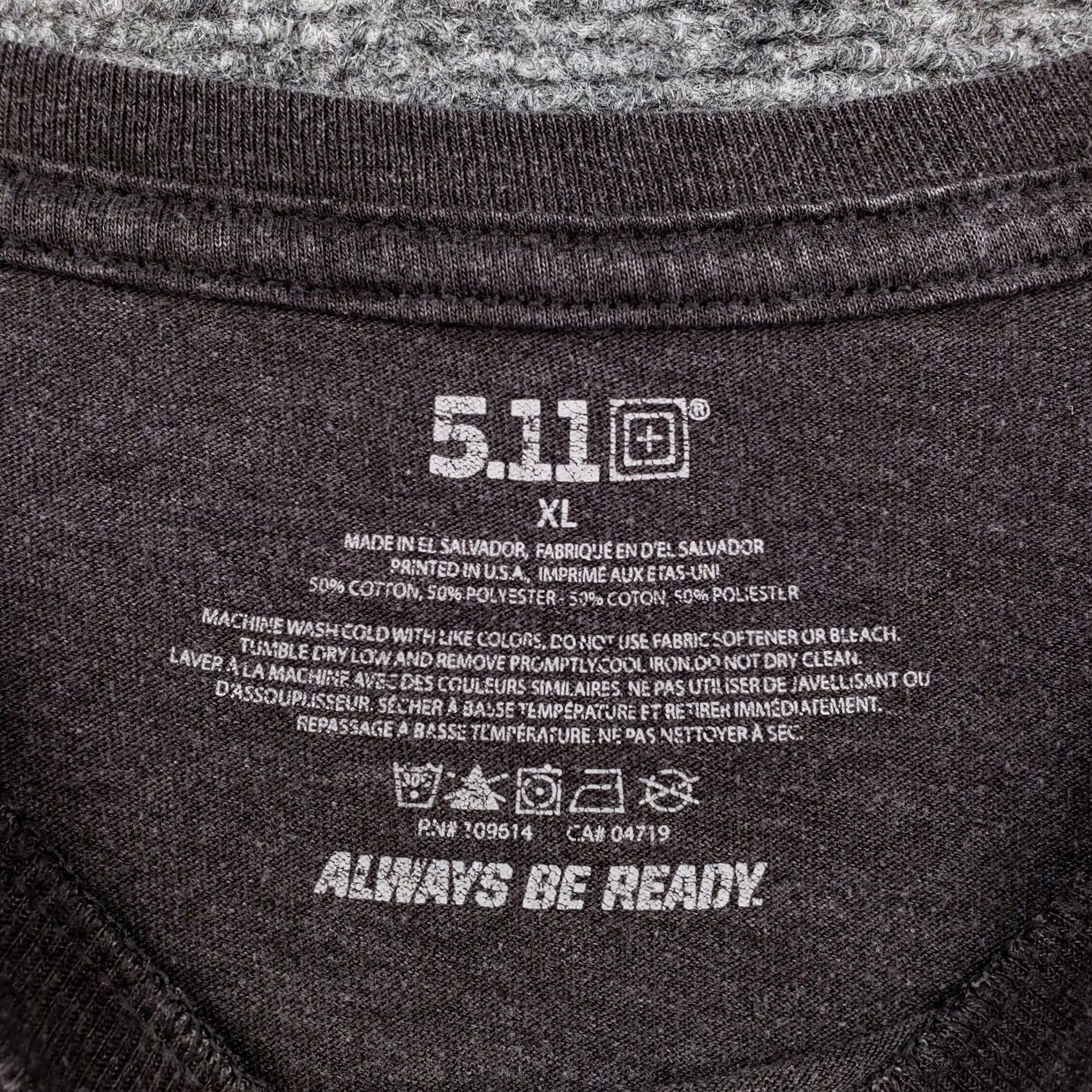 Vintage 5.11 Tactical T Shirt Womens XL Gray Cap Sleeve Pullover Crew Neck Casual Travel Shirt Ladies XL Grey Size XL / US 12-14 / IT 48-50 - 7 Thumbnail