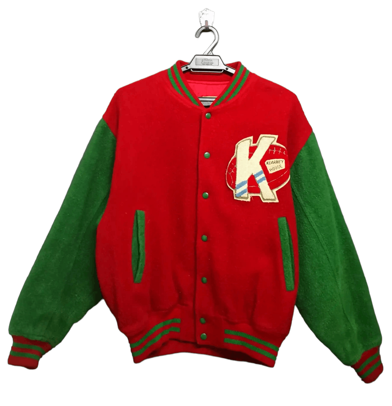 HOUSE　スタジャン　牛革　中綿　サイズM 【VINTAGE】KEARNEY