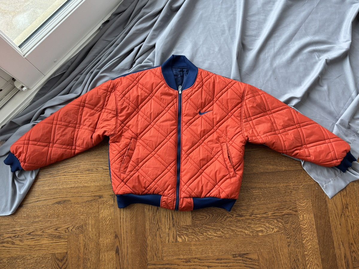 Nike 90s Nike Reversible Bomber Vintage Nike Jacket Quilted Down Size US L / EU 52-54 / 3 - 15 Thumbnail