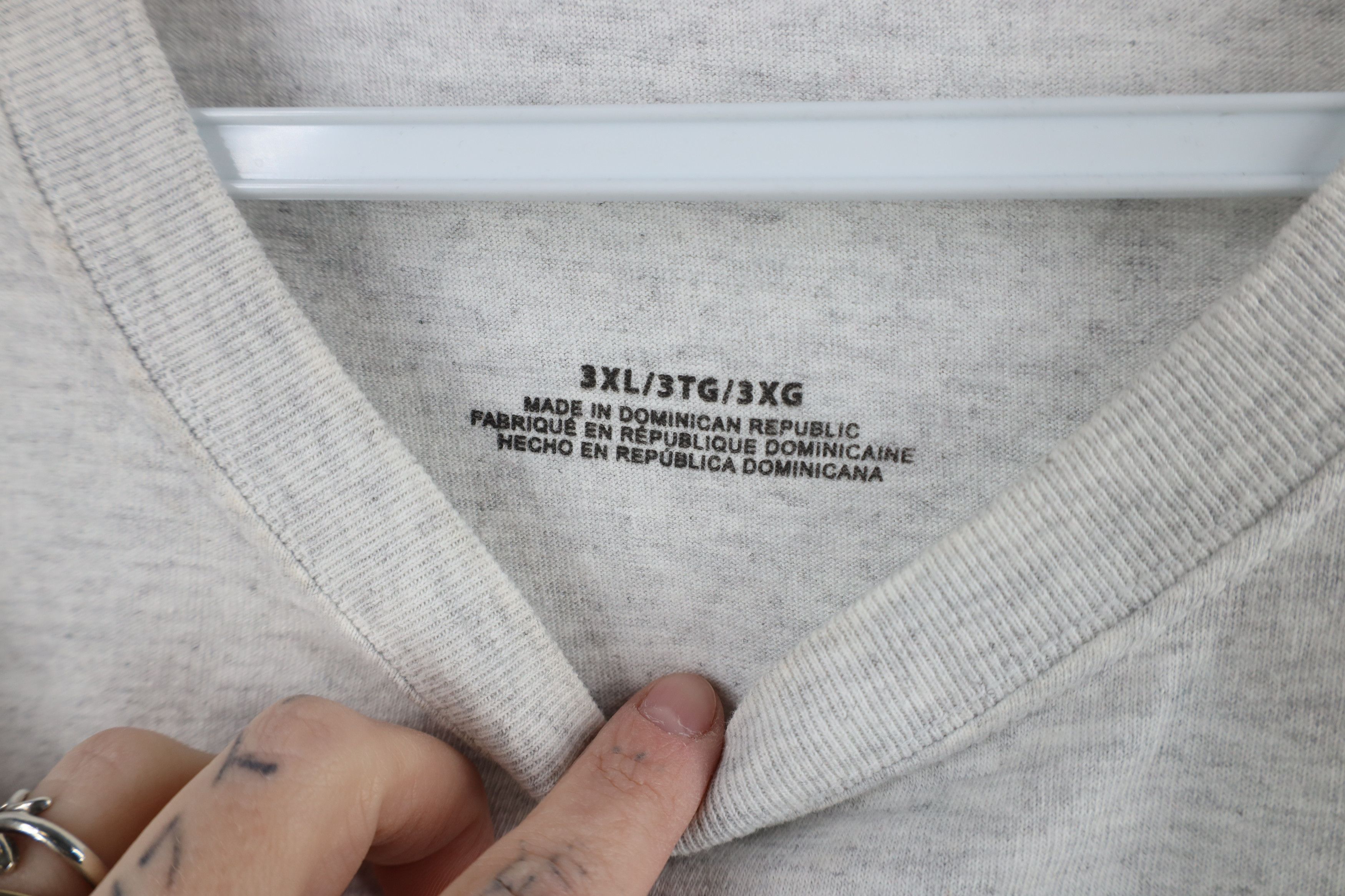 Vintage Y2K Streetwear Blank Short Sleeve T-Shirt Heather Gray Size US XXL / EU 58 / 5 - 9 Thumbnail