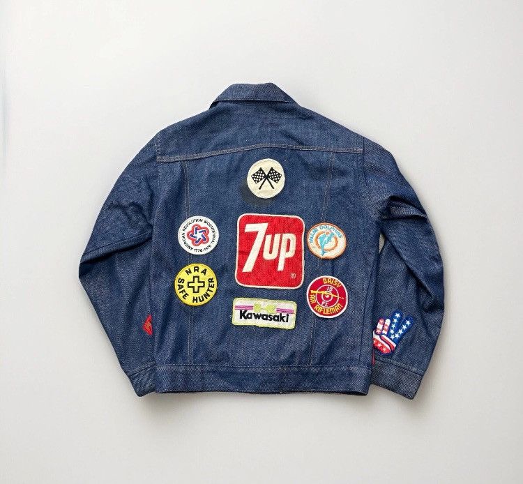 Levi's × Vintage 70’s Levi’s Trucker Jacket Lots Of Patches And Stitching Size US XS / EU 42 / 0 - 1 Thumbnail