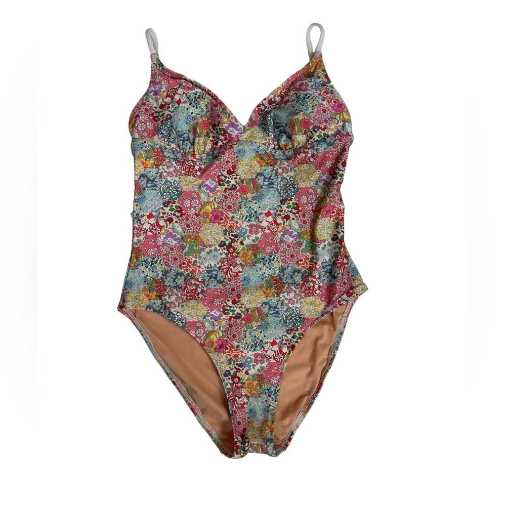 J.Crew J. Crew l Liberty Fabric Floral One Piece Swimsuit Size 2 Size ONE SIZE - 1 Thumbnail
