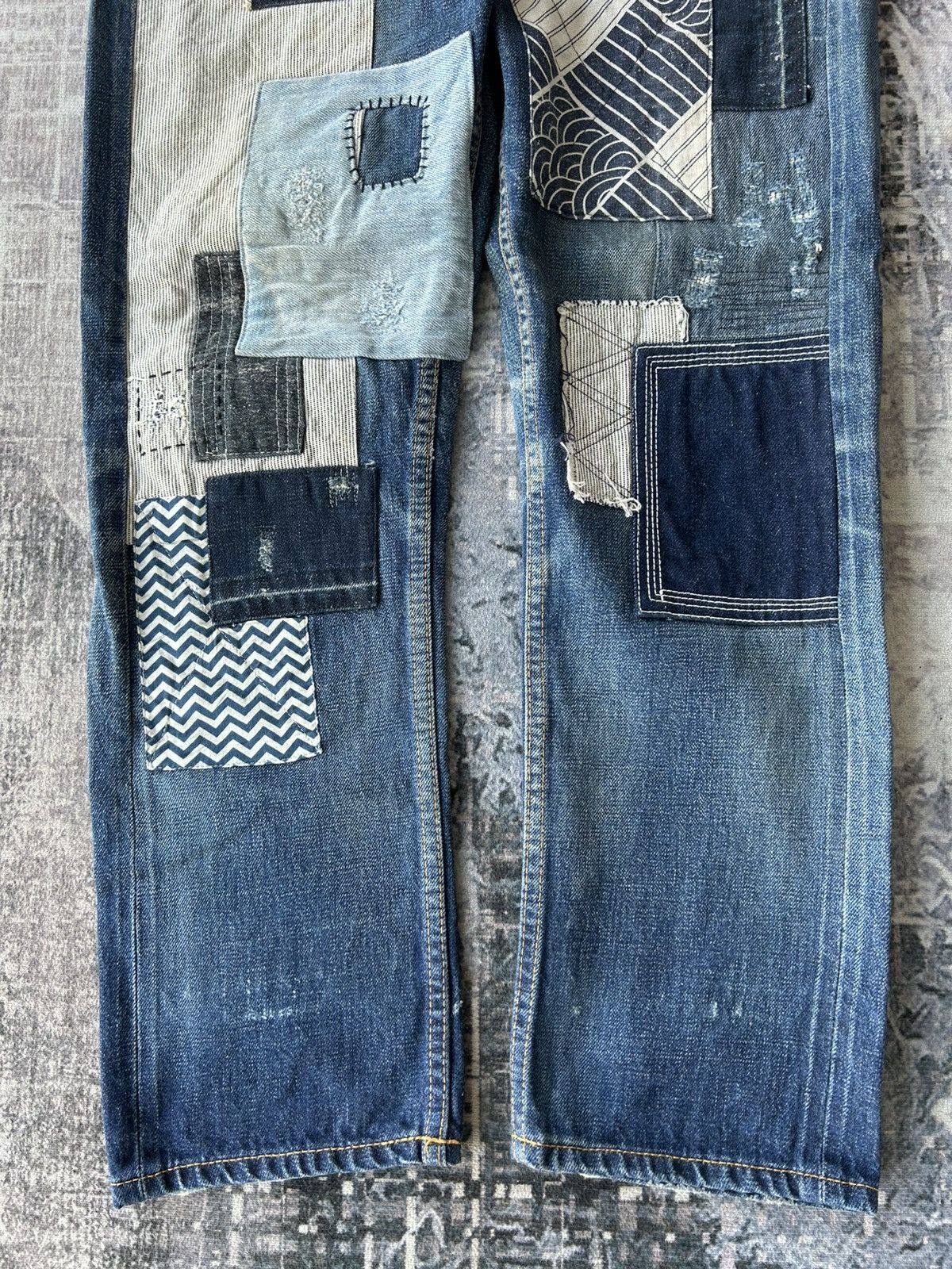Junya Watanabe AD2011 Junya Watanabe Patchwork Denim Size US 31 - 6 Thumbnail
