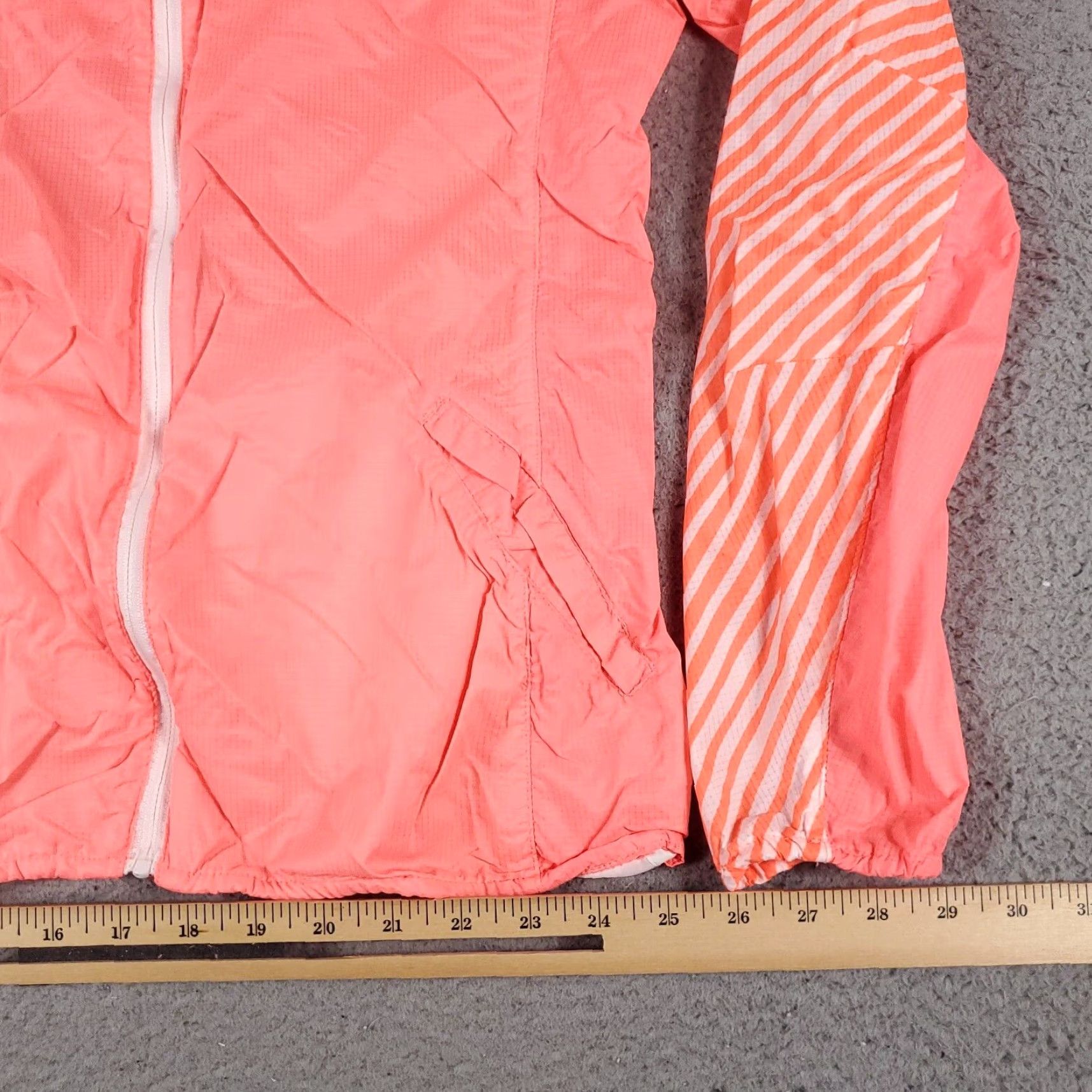 Puma PUMA Windbreaker Jacket Womens Small Coral Orange Full Zip Activewear Size S / US 4 / IT 40 - 5 Thumbnail
