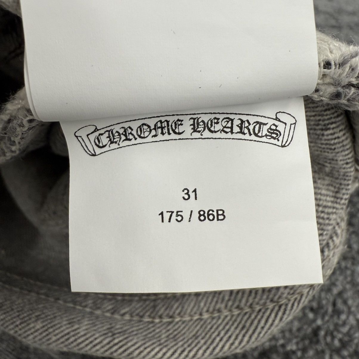 Chrome Hearts Chrome Hearts Grey Levi‘s 501 Black Patch Denim Size US 31 - 13 Thumbnail