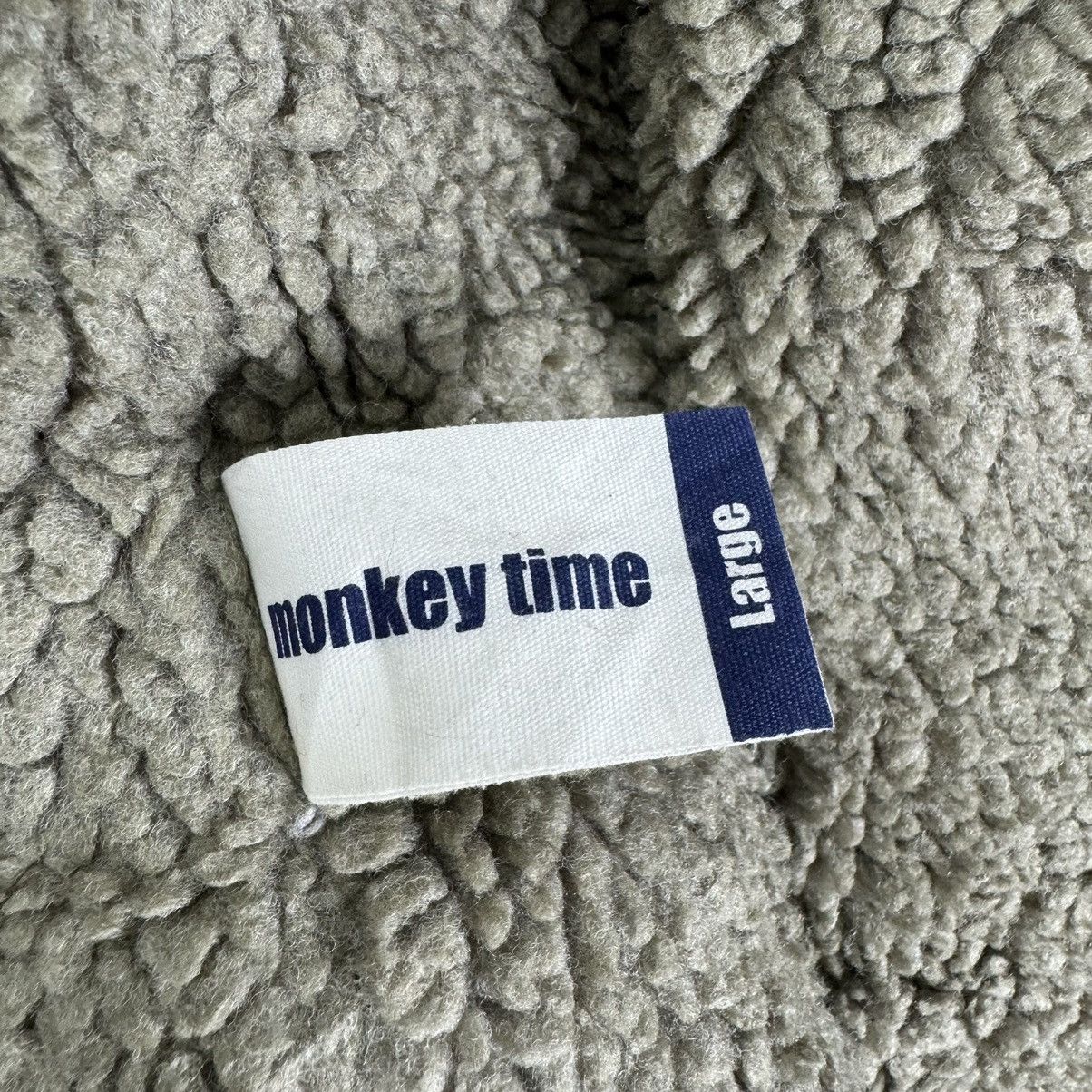 Japanese Brand × United Arrows × monkey time 🌟MONKEY TIME B3 SHERPA LEATHER PART ZIPPER JACKET Size L / US 10 / IT 46 - 10 Thumbnail