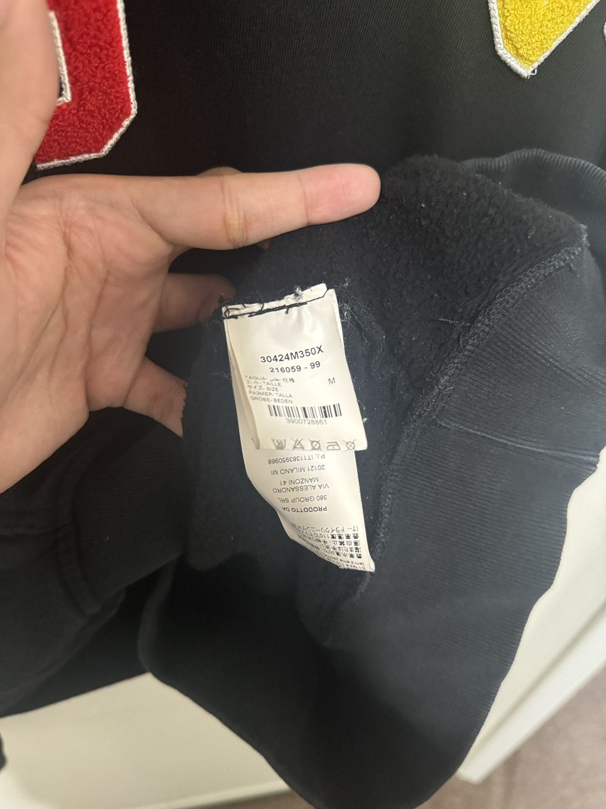 424 424 Black Numbers Hoodie Size US M / EU 48-50 / 2 - 3 Thumbnail