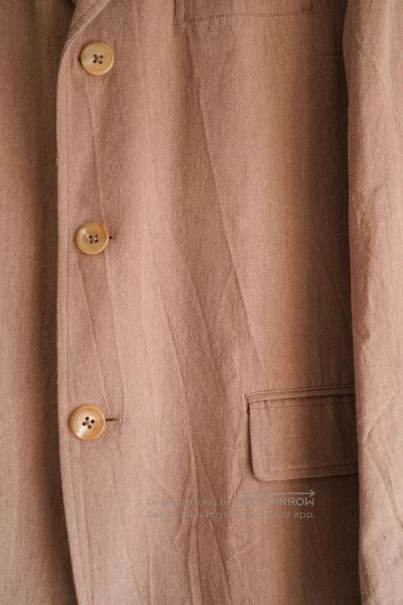Yohji Yamamoto Yohji Yamamoto 01SS Persimmon Dyed Texture Suit. Size US S / EU 44-46 / 1 - 6 Thumbnail