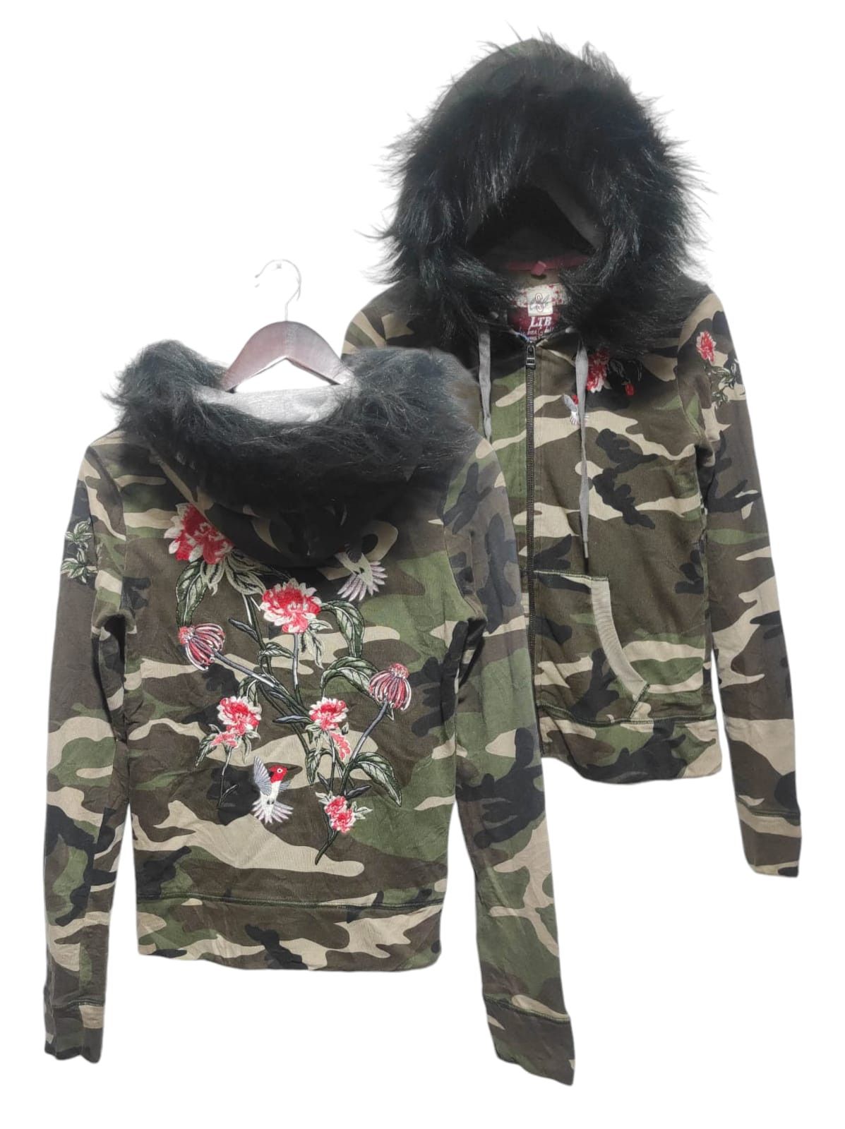 If Six Was Nine LTB Camo Embroidery Zip Fur Hoodie IfSixWasNine LGB style Size US S / EU 44-46 / 1 - 1 Thumbnail
