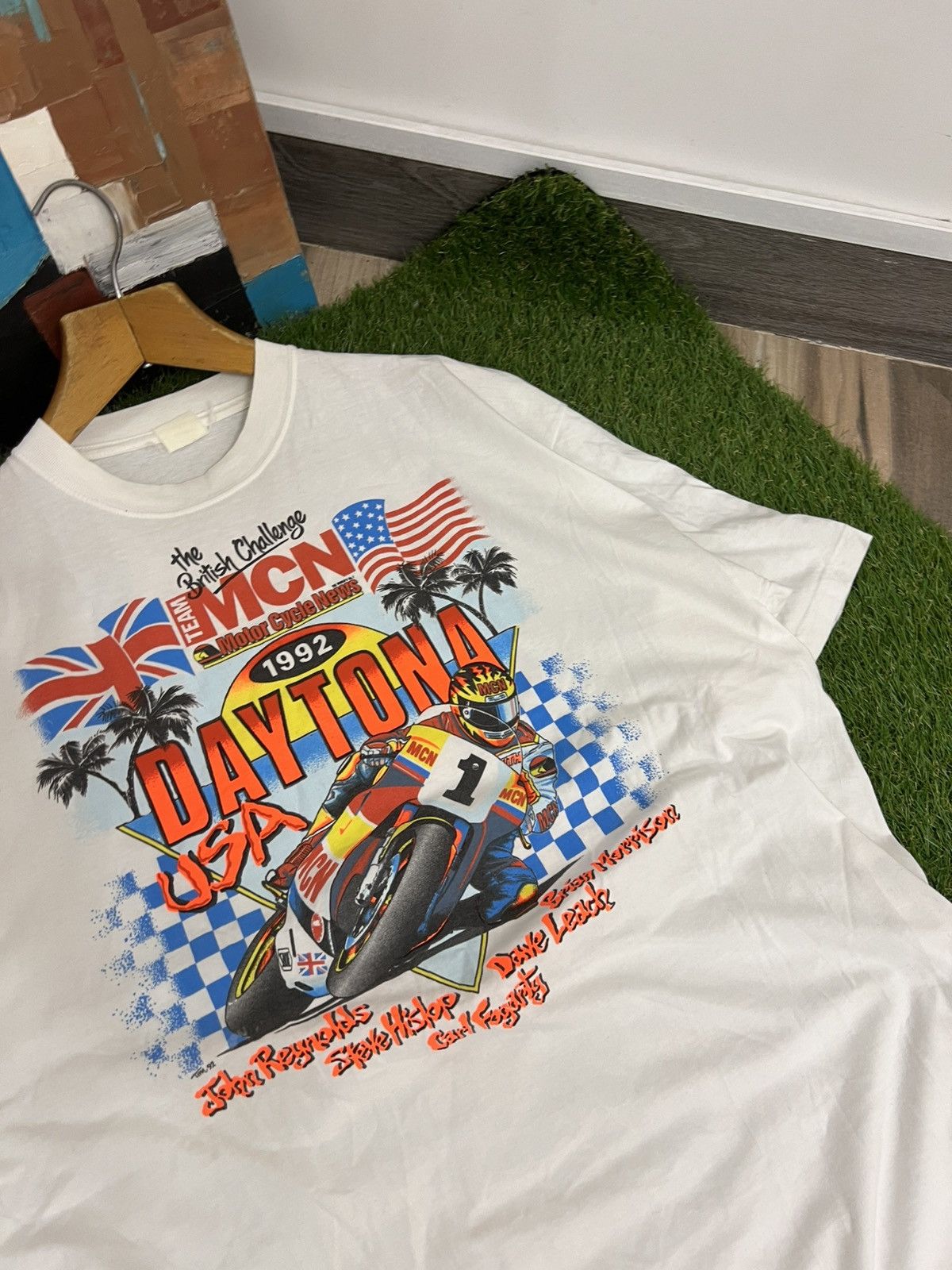 Harley Davidson × Vintage Daytona Beach Bike Week Motorcycle T-Shirt Size US XL / EU 56 / 4 - 3 Thumbnail