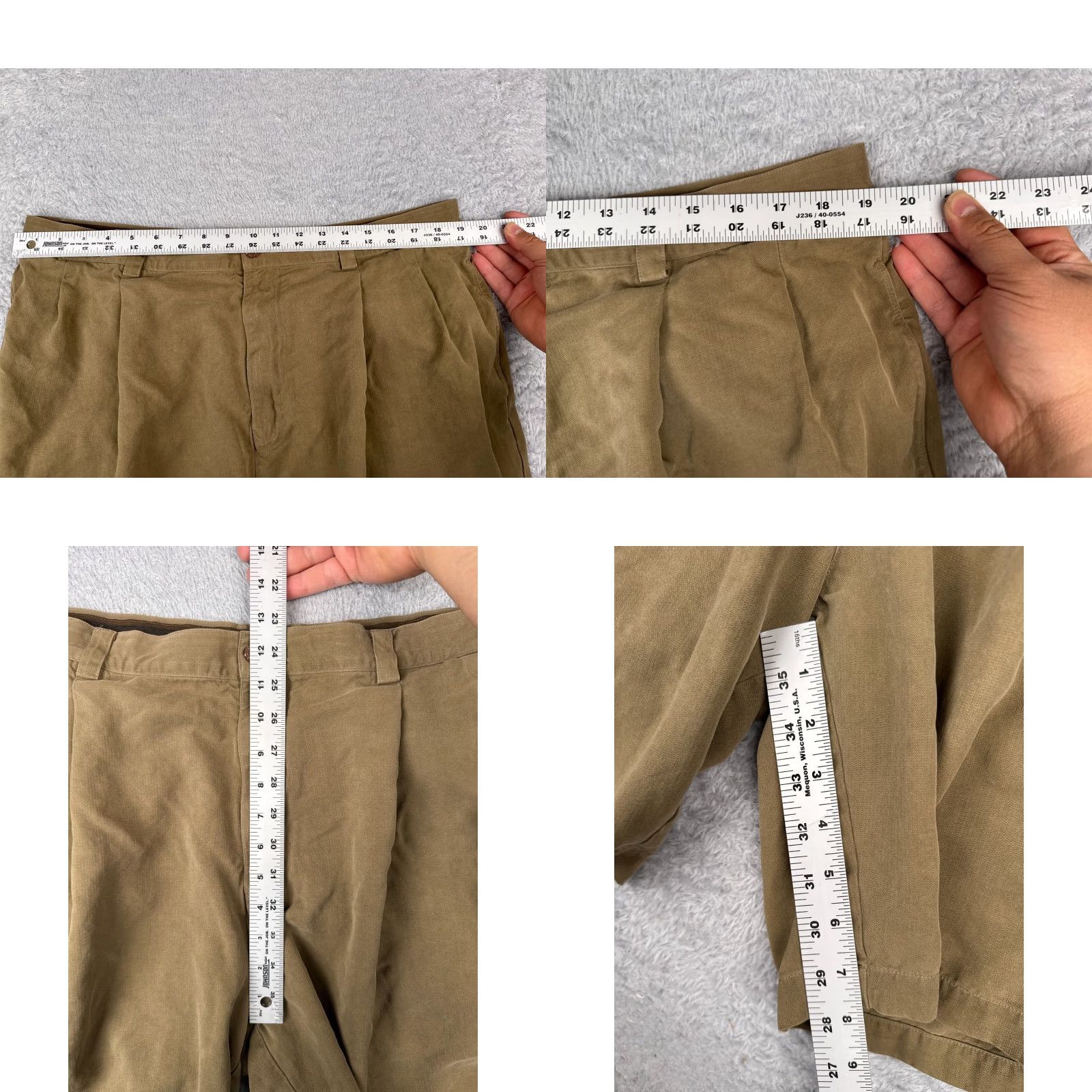 Tommy Bahama Tommy Bahama Shorts Men 40 Beige Bermuda 100% Silk Pleated Beach Vacation 38x8 Size US 40 / EU 56 - 8 Thumbnail