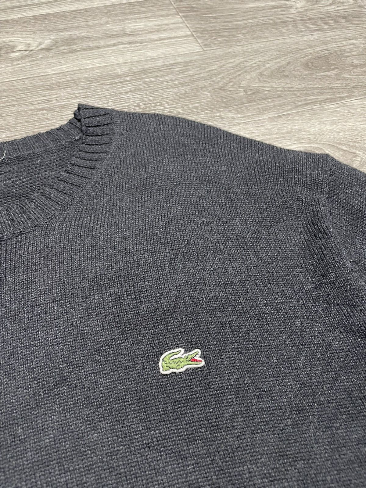 Lacoste Vintage Lacoste Black Sweater Crewneck Size US XL / EU 56 / 4 - 6 Thumbnail