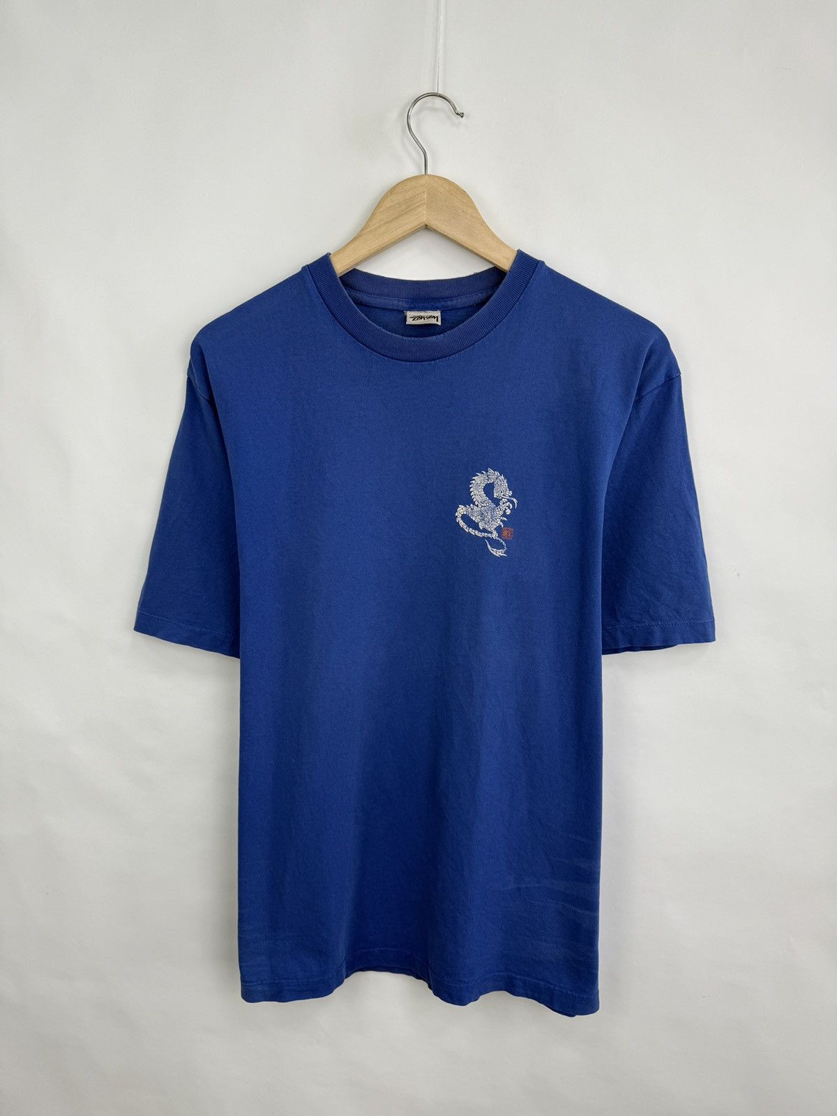 Stussy × Vintage 🇯🇵🐲 Vintage 90s Stussy Dragon Japan Retro T-Shirt Rare Y2K Size US M / EU 48-50 / 2 - 6 Thumbnail