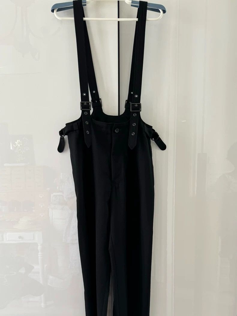 Other Yohji Yamamoto size 1 Black woolen suspender pants for fall Size US 28 / EU 44 - 1 Thumbnail