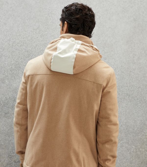 Brunello Cucinelli 0924 Goose Padded Jacket in Light Beige Size US XS / EU 42 / 0 - 4 Thumbnail