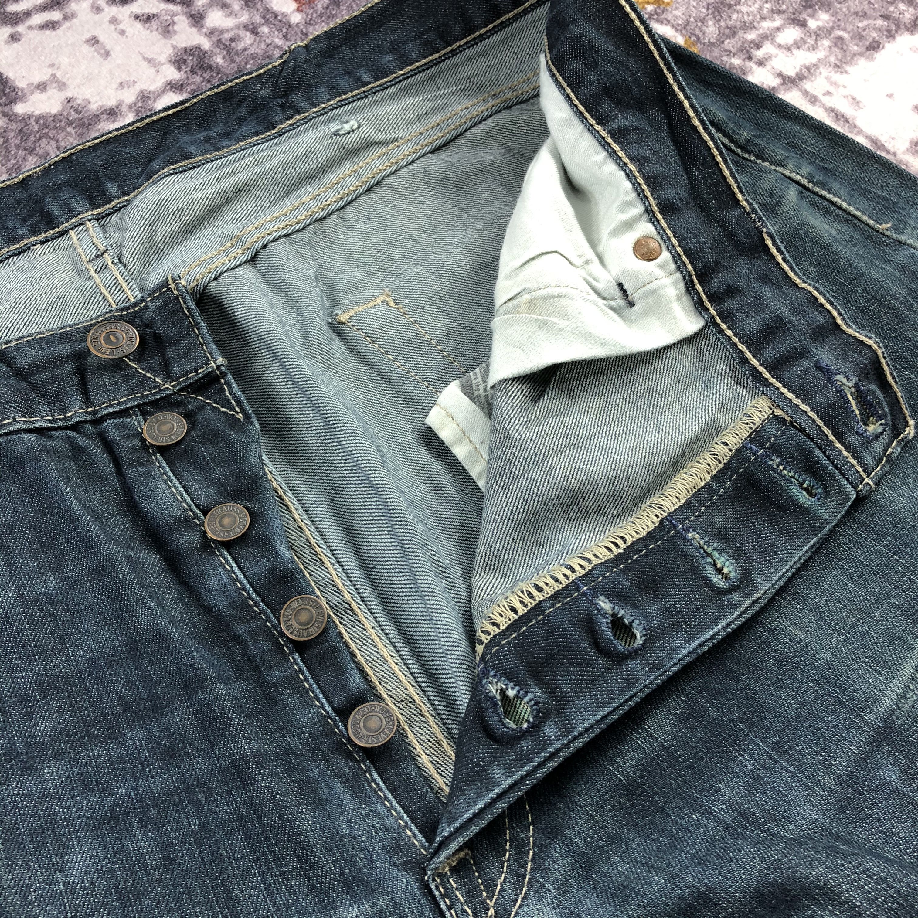 Levi's Vintage Faded Black Levis 501 Jeans-JM3110 Size US 39 - 8 Thumbnail