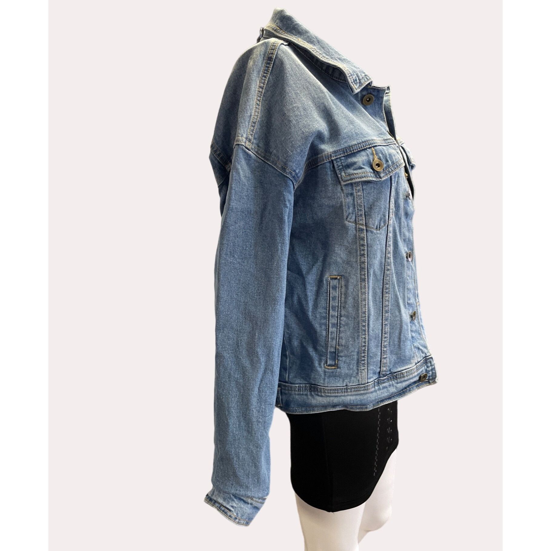 Other New York 1969 Women's Blue Jean Jacket Loose Fit Size S SKU Size S / US 4 / IT 40 - 3 Thumbnail