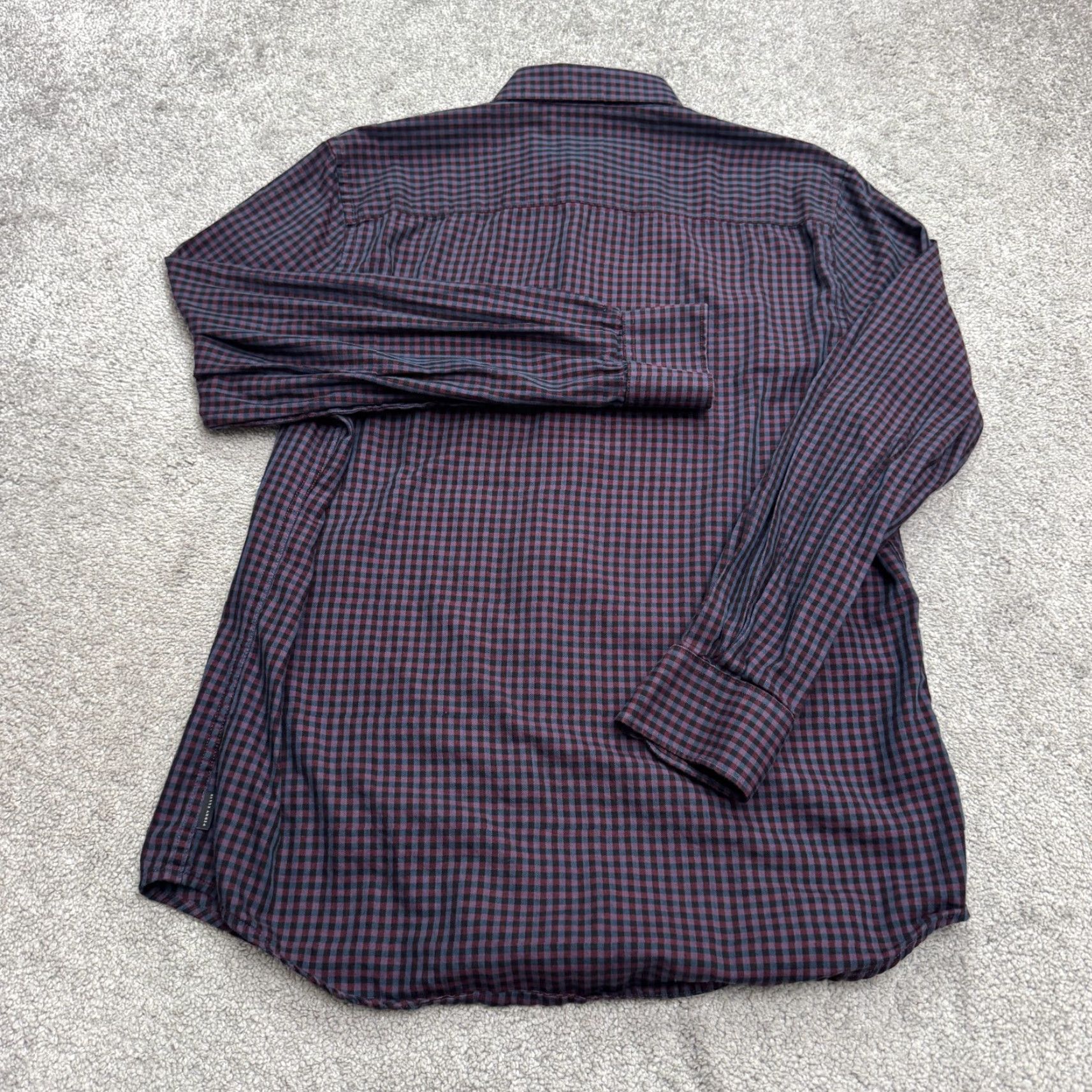 Perry Ellis Perry Ellis Gingham Button-Down Shirt Mens Medium Blue Red Plaid Cotton Casual Shirt Regular Fit Multicolor Button-Up Long Sleeve Men Mens Size US M / EU 48-50 / 2 - 2 Thumbnail