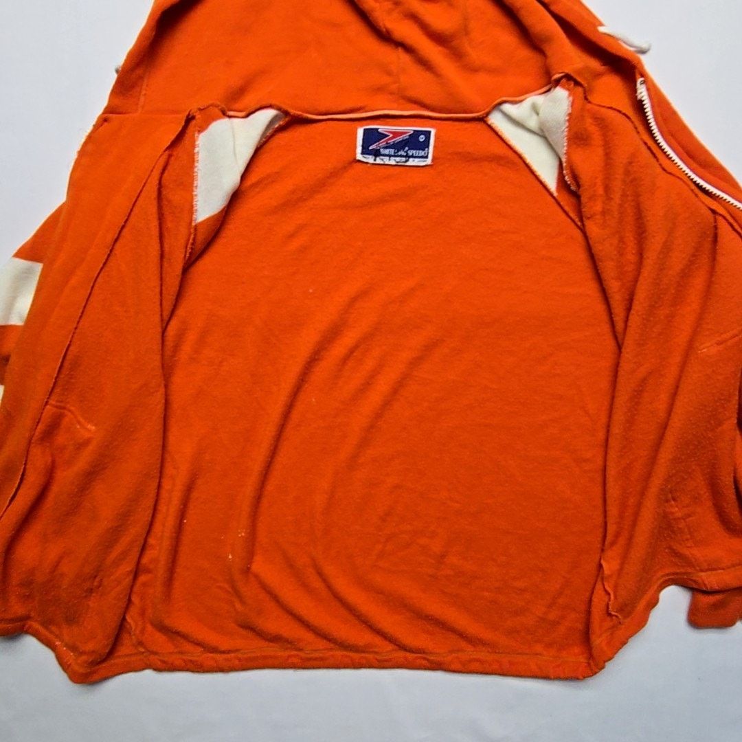 Speedo Vintage White Stag Speedo Hoodie Orange Striped Japan Made M Size US M / EU 48-50 / 2 - 5 Thumbnail