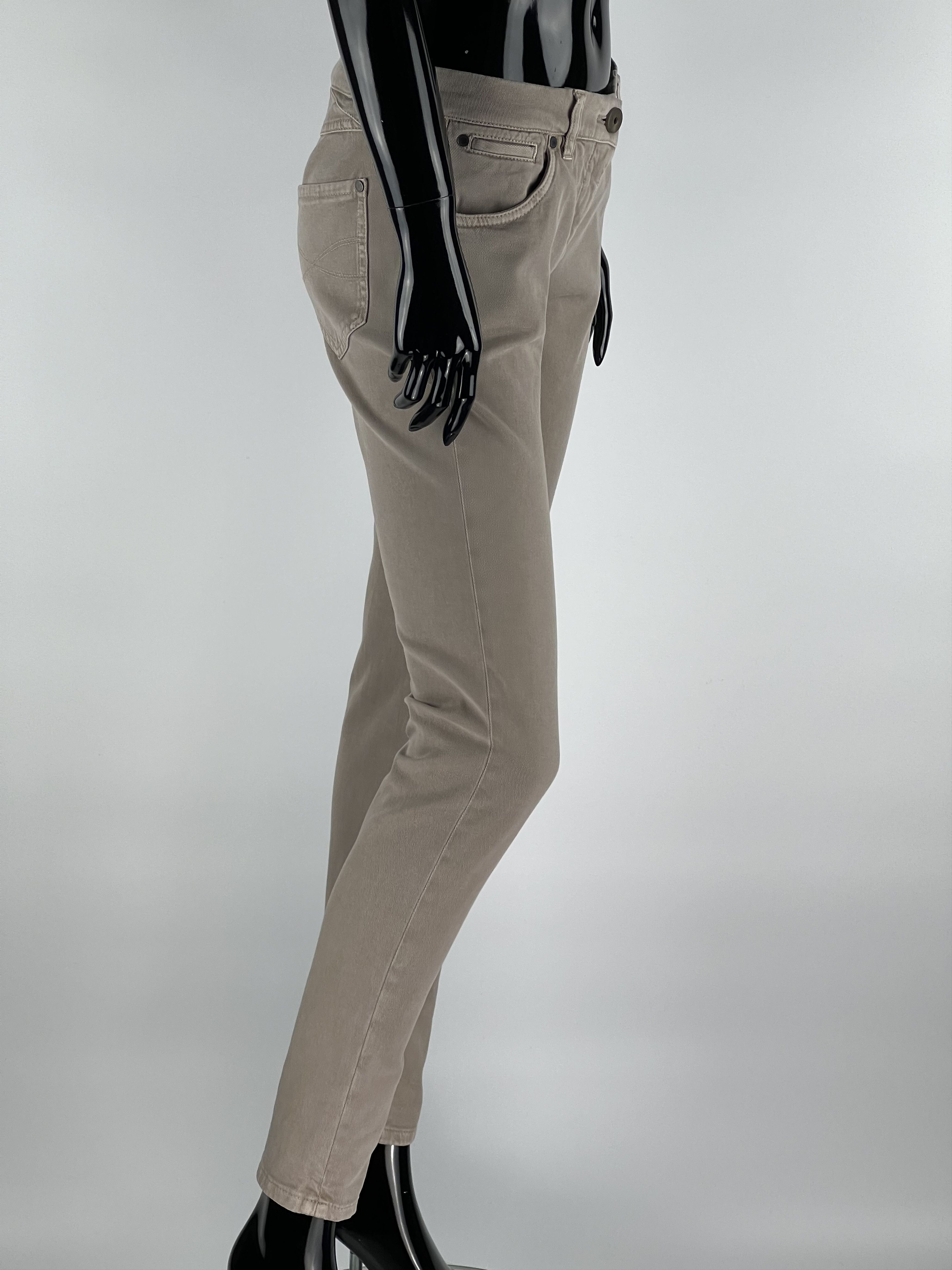 Brunello Cucinelli Brunello Cucinelli Beige Jeans Womens Size IT42 Size 28" / US 6 / IT 42 - 2 Thumbnail