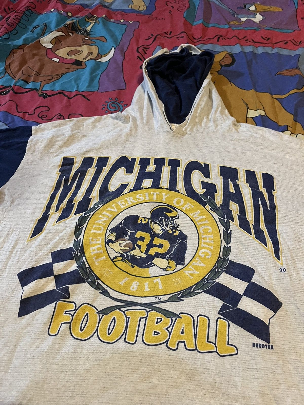 Vintage Vintage 90s Mens Michigan Wolverines Hooded Sweatshirt Size US XL / EU 56 / 4 - 3 Thumbnail
